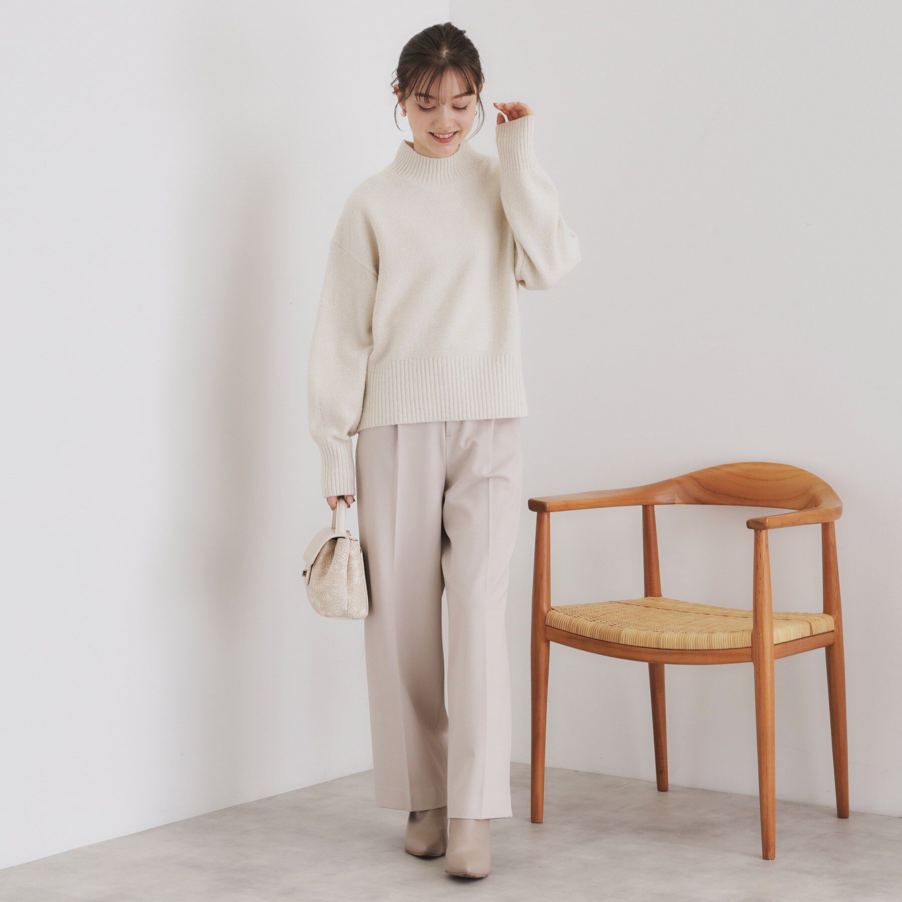 index「《5color/S-LLsize》ミックスカラーラメハイネックニット【洗濯機洗い可】」|ニット・セーター|