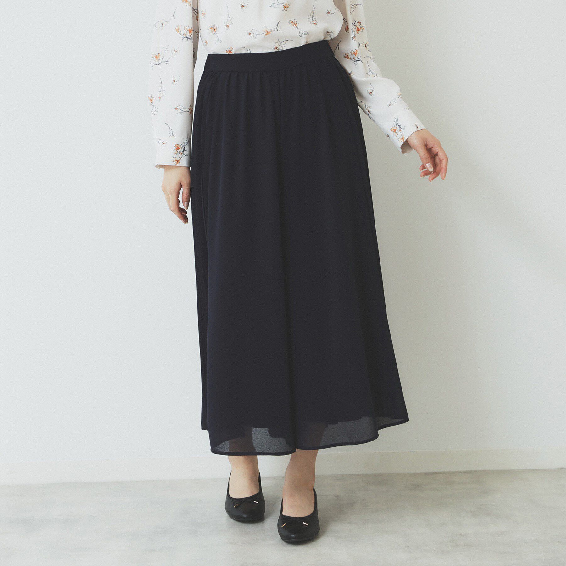 index「サイドプリーツフレアパンツ【洗濯機洗い可】」|その他|