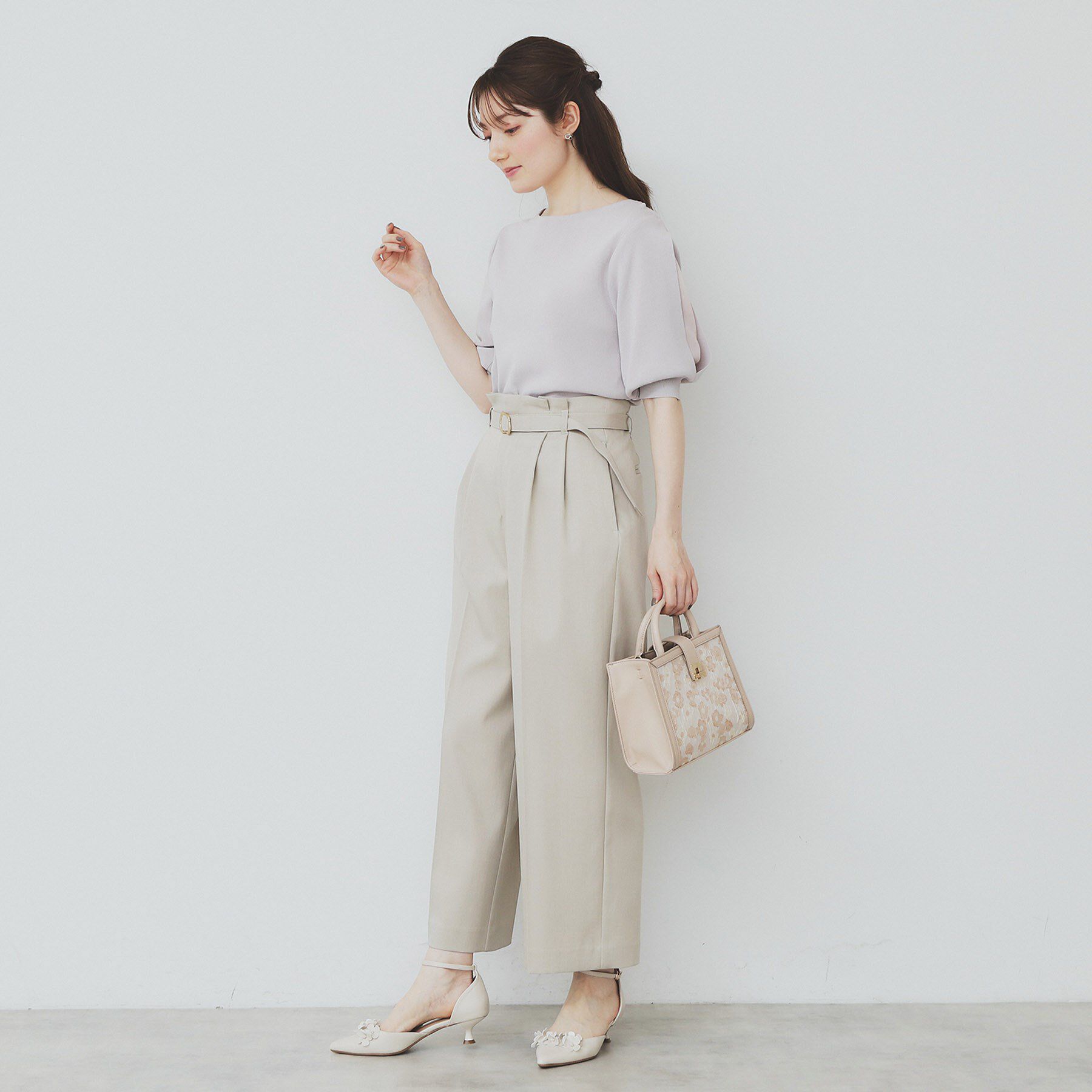 index「《6色展開/XS-LLサイズ》ドライタッチ デザインスリーブニット【洗濯機洗い可/接触冷感/抗ピル】」|ニット・セーター|