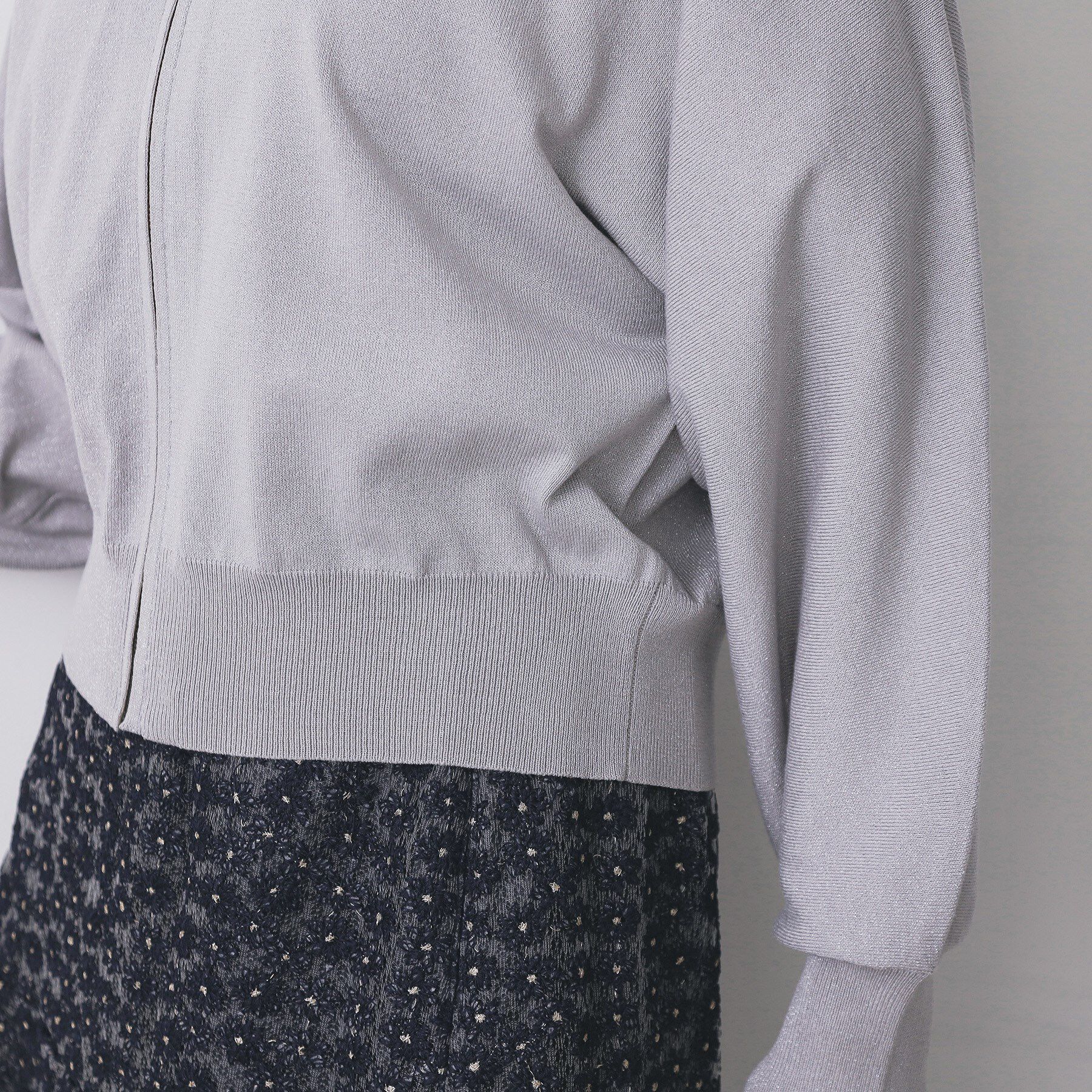 index「ドルマンジップラメパーカ【洗濯機OK】」|パーカー|