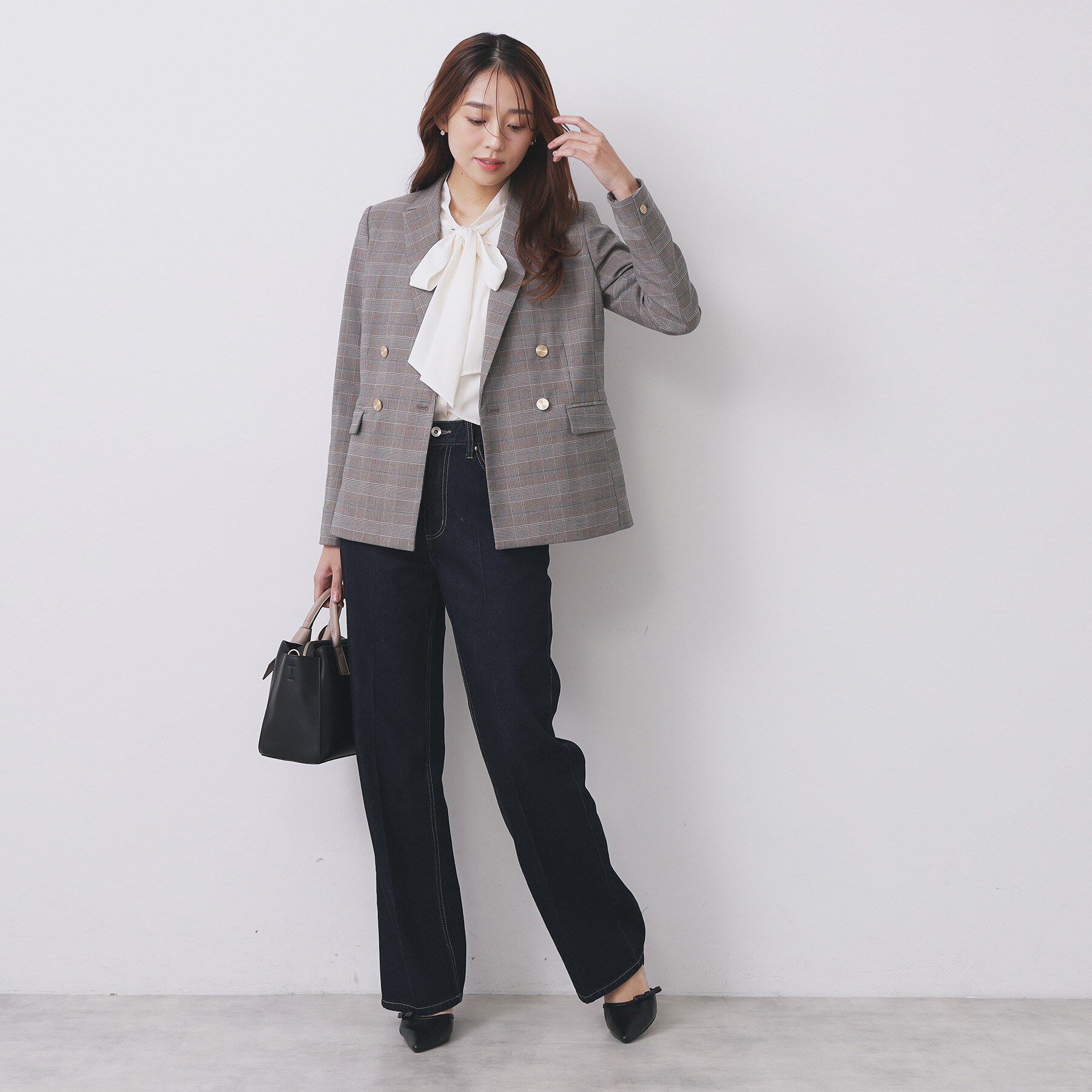 index「《Oggi掲載》ダブルブレストテーラードジャケット/セットアップ対応可【洗える】」|テーラードジャケット|