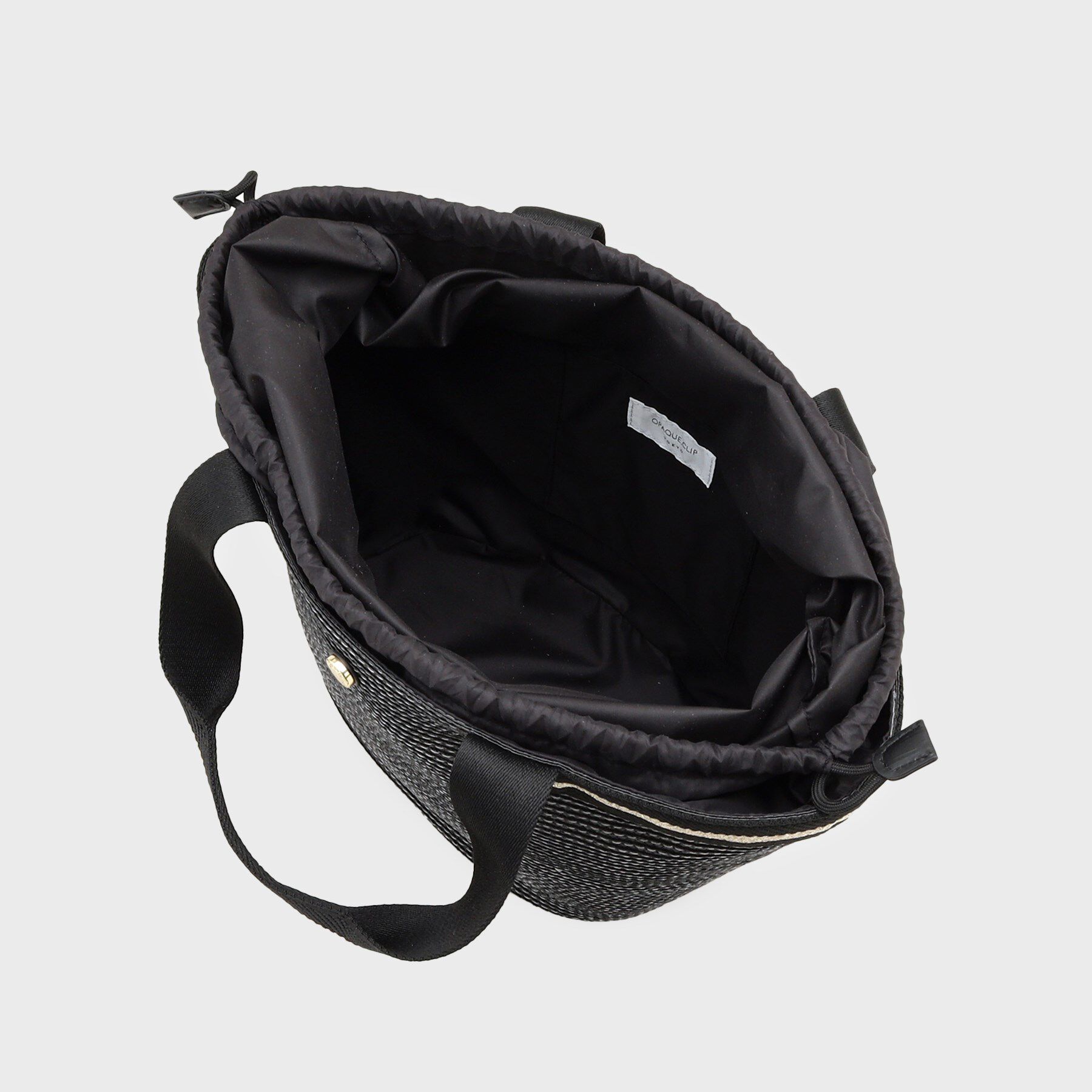 OPAQUE.CLIP「バスケット調デザインテープトートバッグ」|トートバッグ|