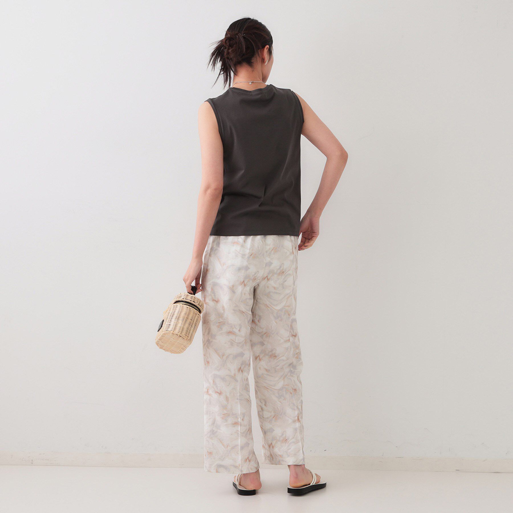 OPAQUE.CLIP「《5色展開》ベーシックノースリーブトップス【接触冷感/洗濯機洗い可】」|キャミソール|