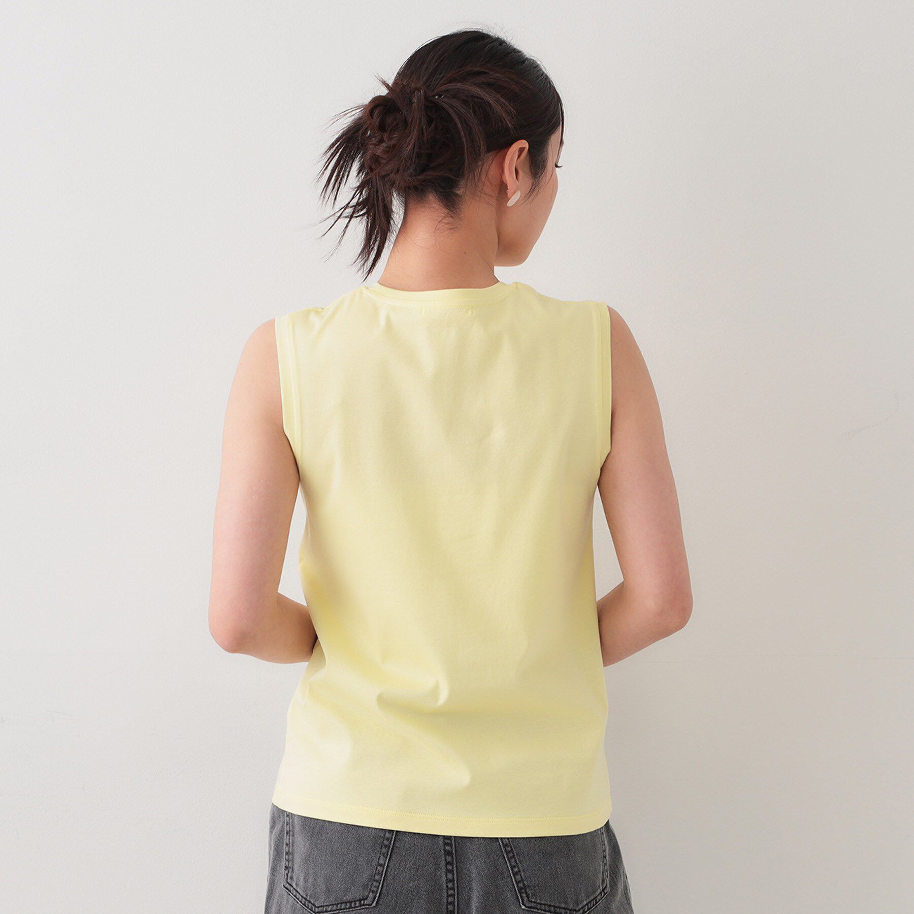 OPAQUE.CLIP「《5色展開》ベーシックノースリーブトップス【接触冷感/洗濯機洗い可】」|キャミソール|