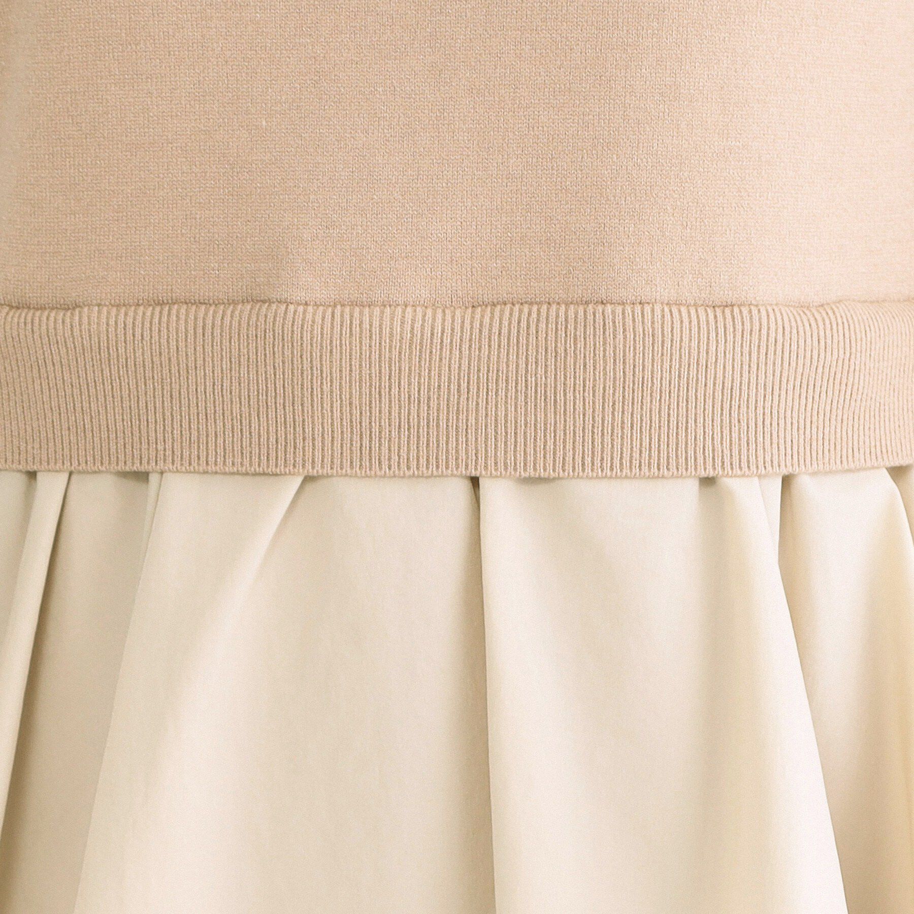 OPAQUE.CLIP「ペプラムドッキングニットワンピース【洗濯機OK】」|ワンピース|