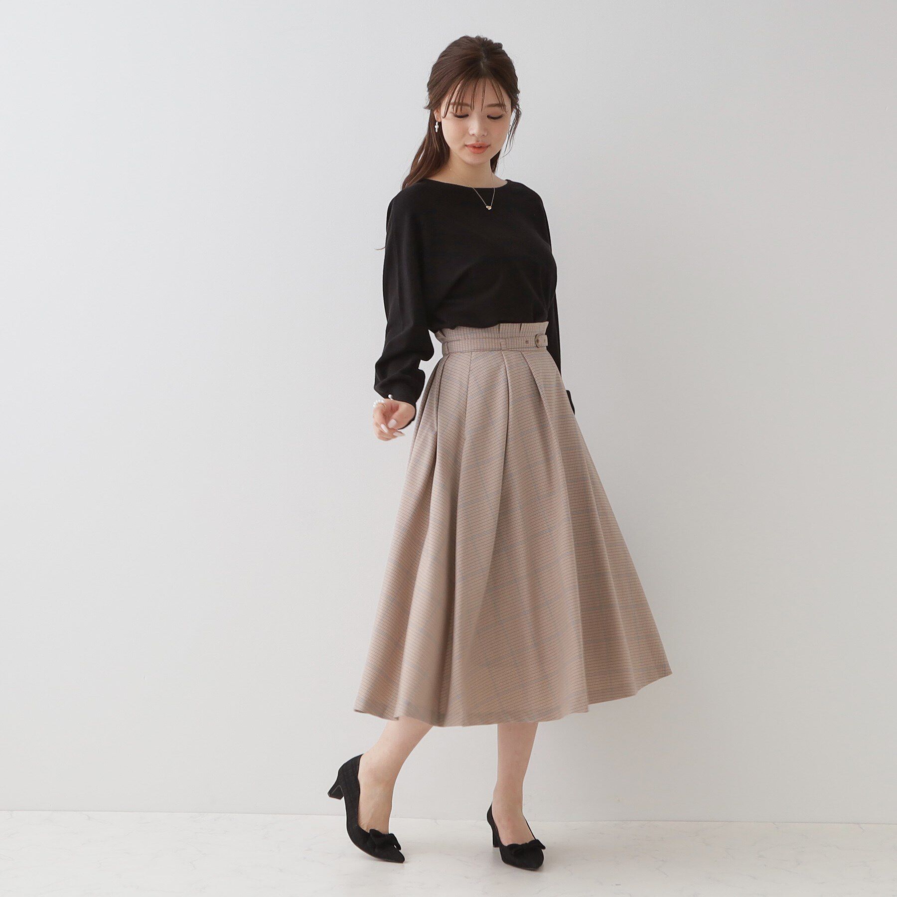 Couture broach「サイドカットリボンパンプス」|パンプス|