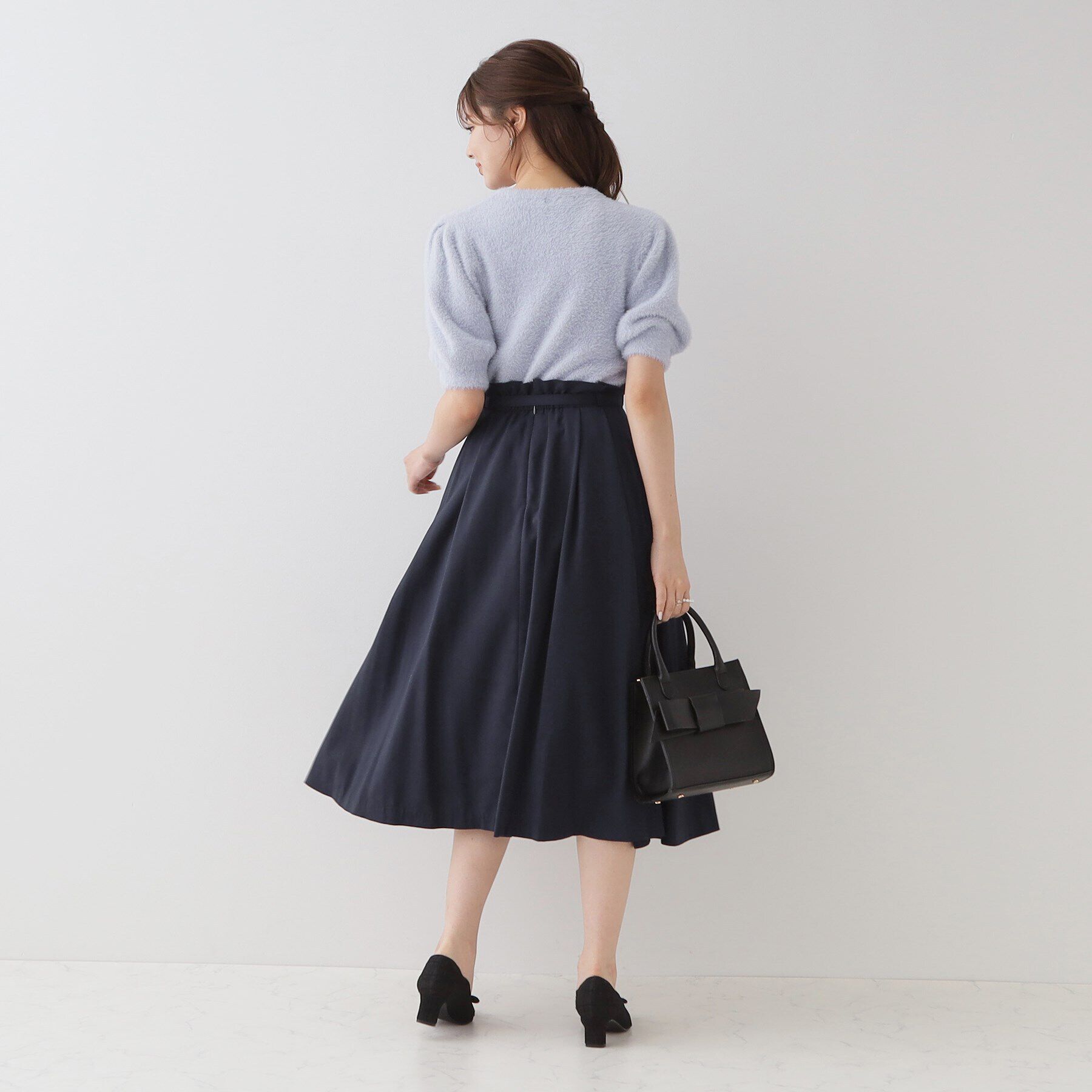 Couture broach「タックウエスト ベルテッドスカート」|スカート|