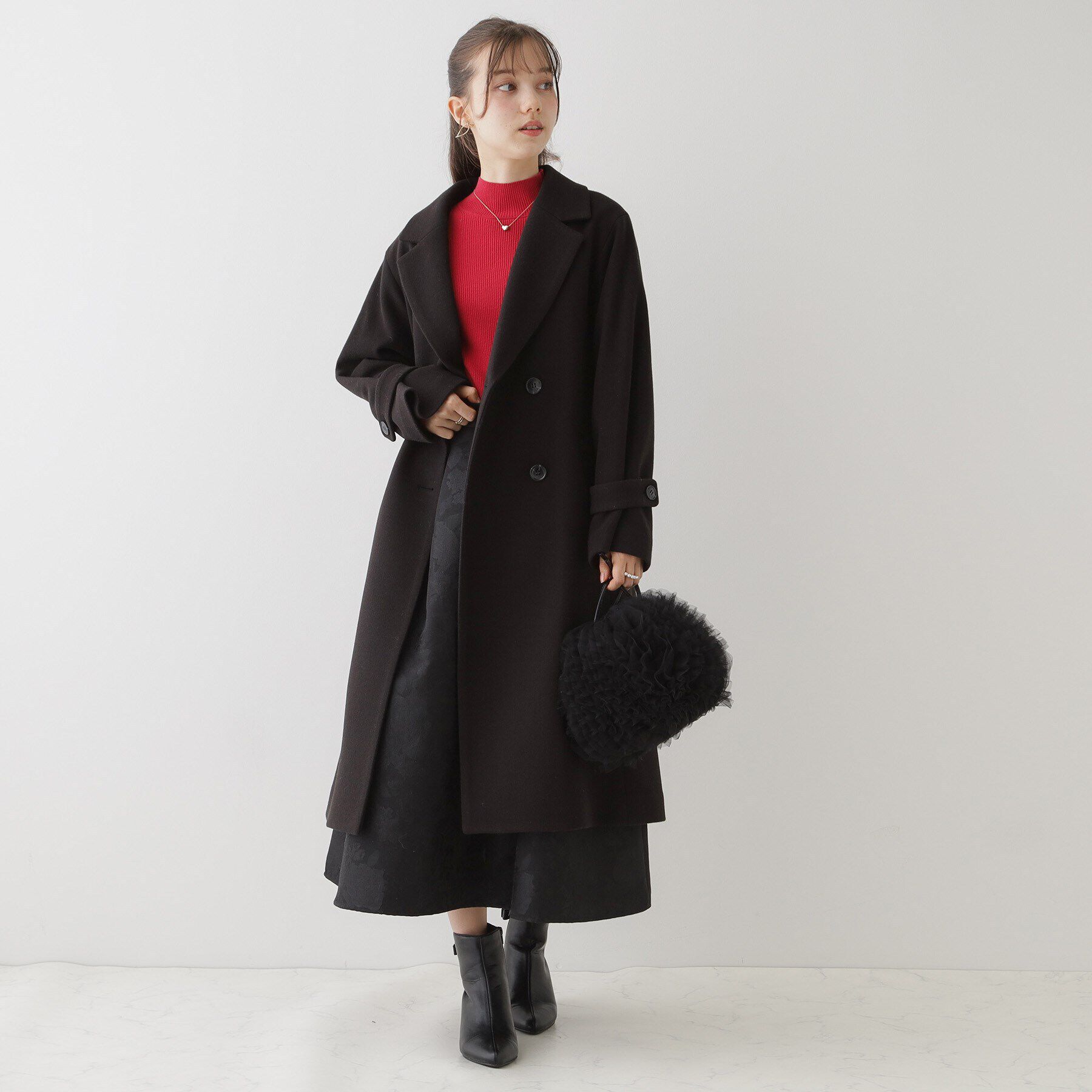 Couture broach「【大人レディーへ捧げる】ベーシックチェスターコート」|チェスターコート|