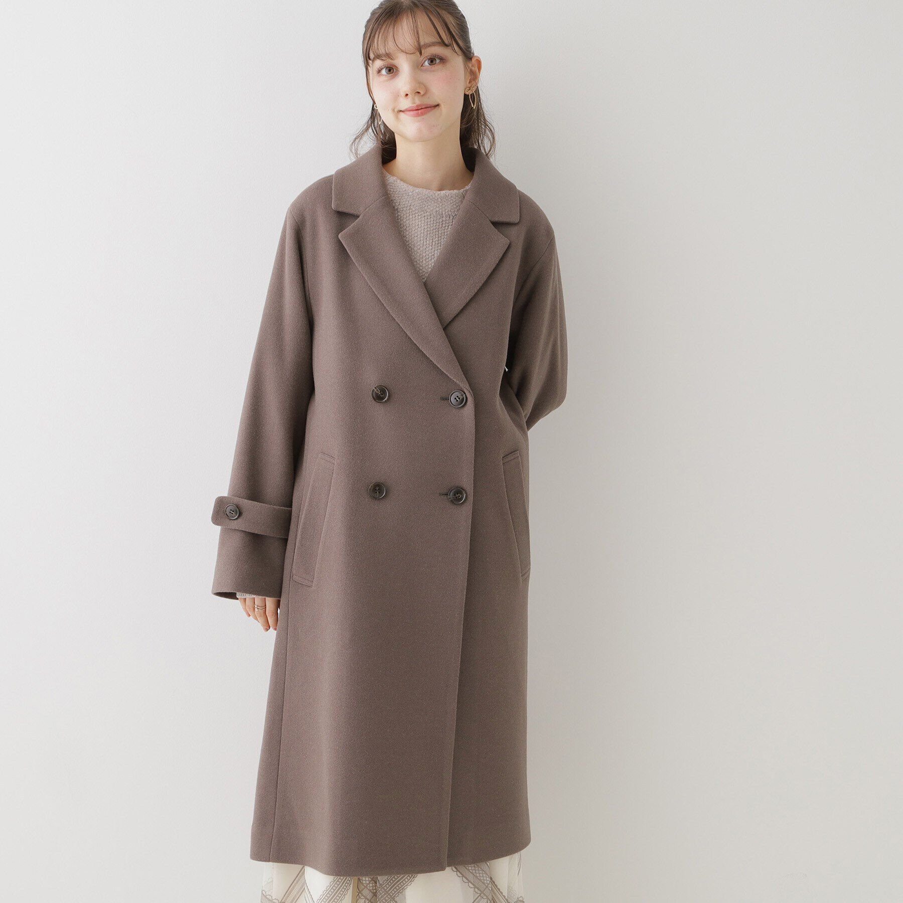 Couture broach「【大人レディーへ捧げる】ベーシックチェスターコート」|チェスターコート|