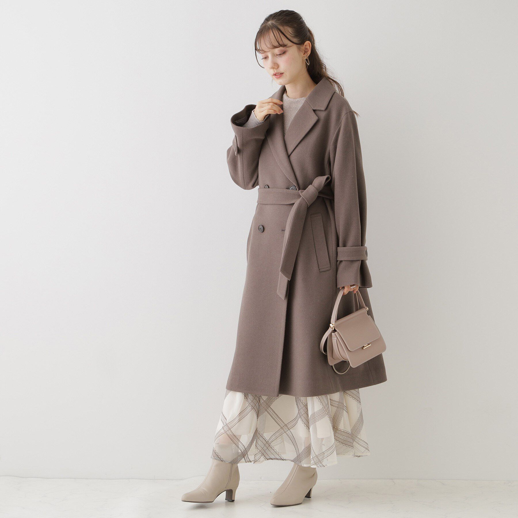 Couture broach「【大人レディーへ捧げる】ベーシックチェスターコート」|チェスターコート|