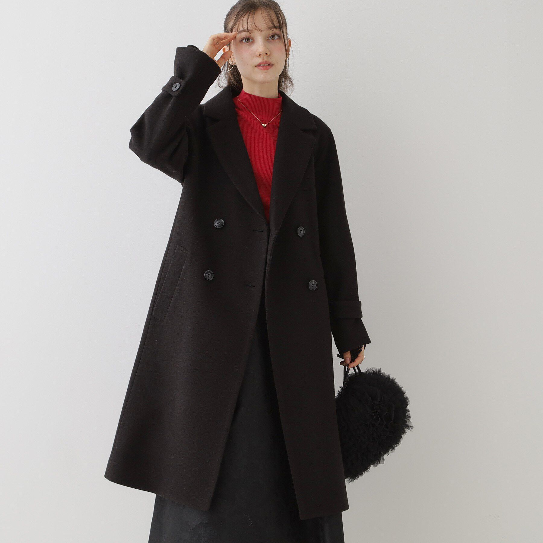 Couture broach「【大人レディーへ捧げる】ベーシックチェスターコート」|チェスターコート|