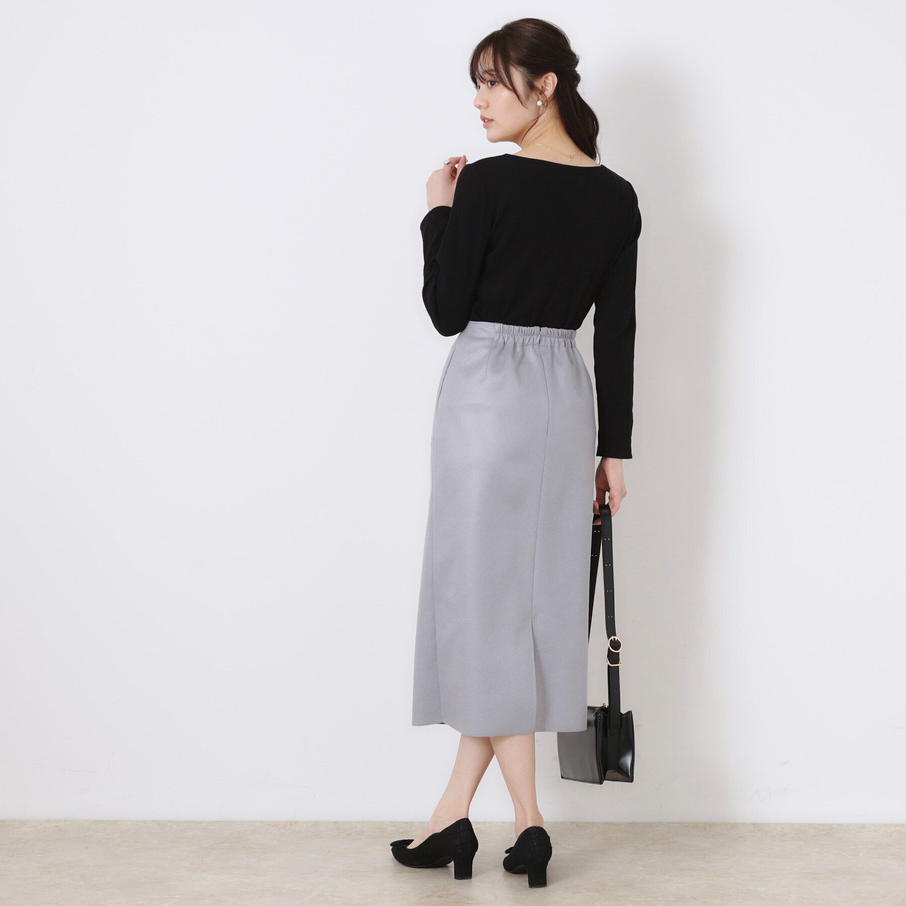 Couture broach「【新色あり/通勤/マシンウォッシャブル・アンチピリング機能付き】ハートネックテレコプルオーバー」|Tシャツ・カットソー|