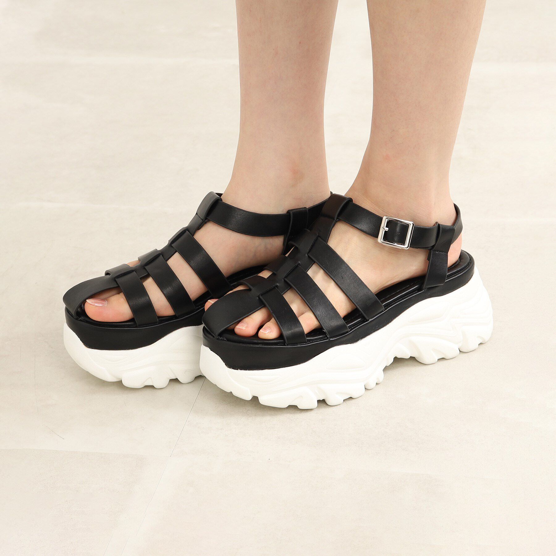 PINK-latte「厚底グルカサンダル」|サンダル|