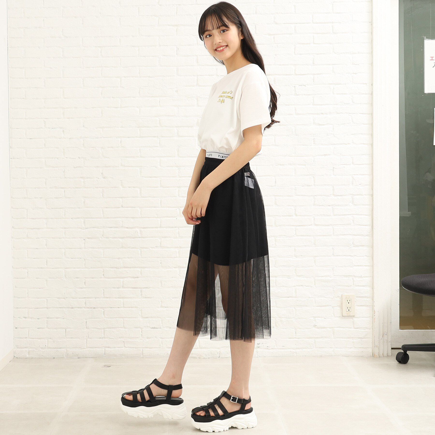 PINK-latte「厚底グルカサンダル」|サンダル|