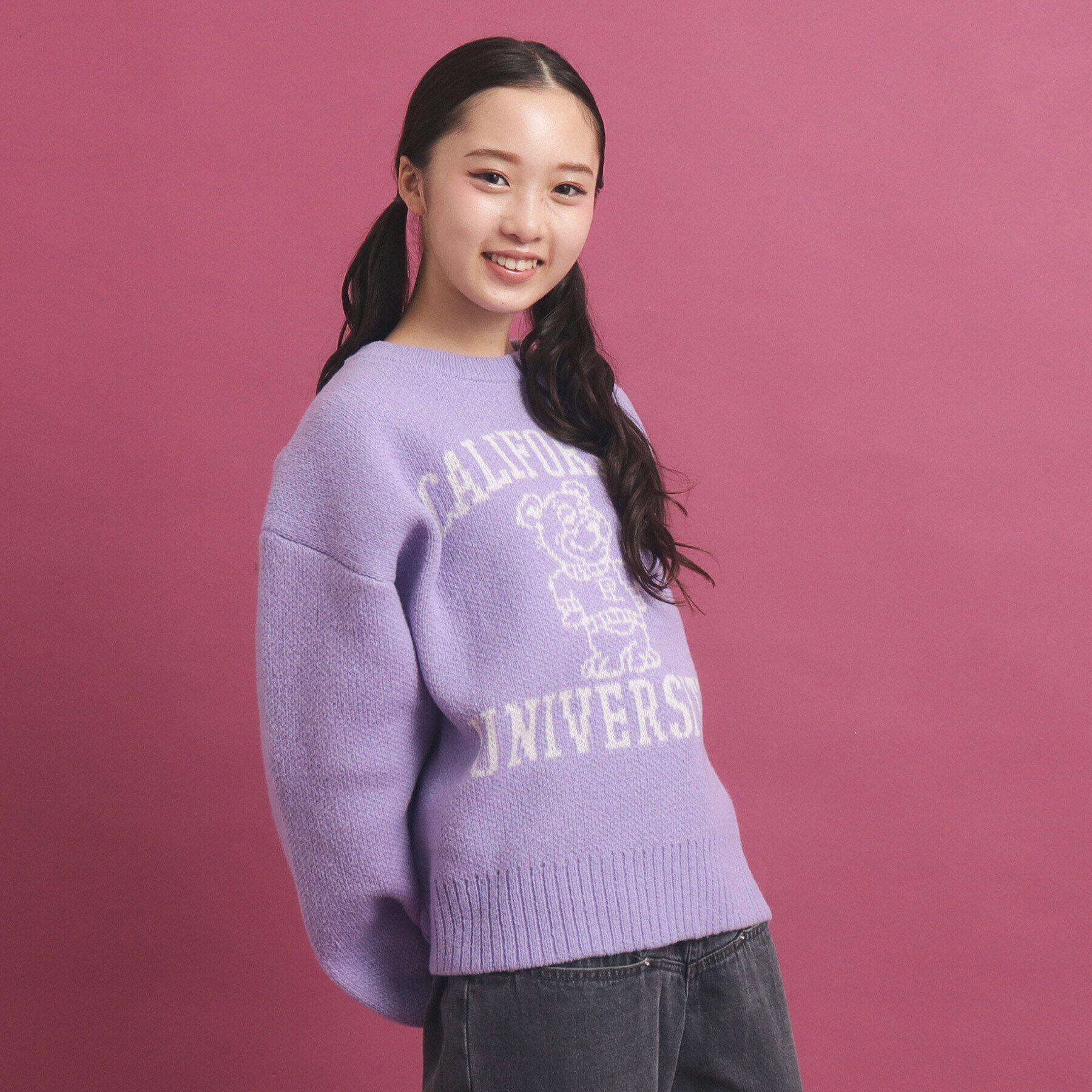 PINK-latte「冬に着たい！ジャカード編モヘヤ調アソートニット」|ニット・セーター|