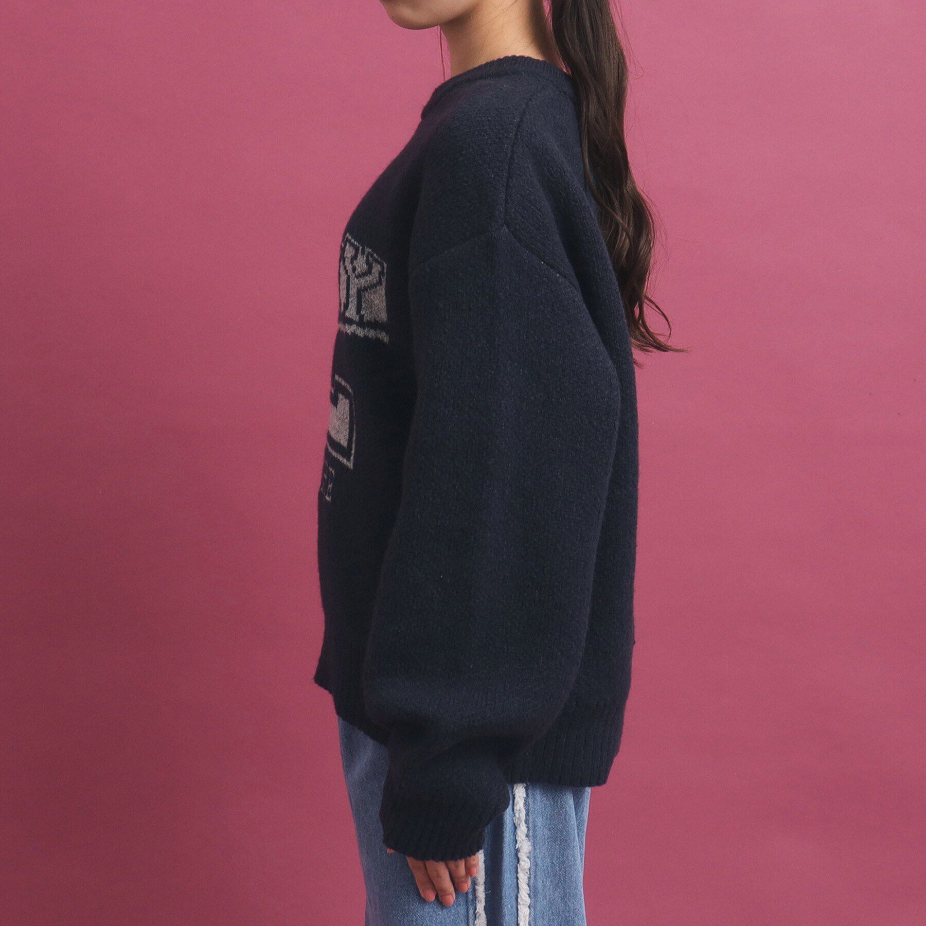 PINK-latte「冬に着たい！ジャカード編モヘヤ調アソートニット」|ニット・セーター|