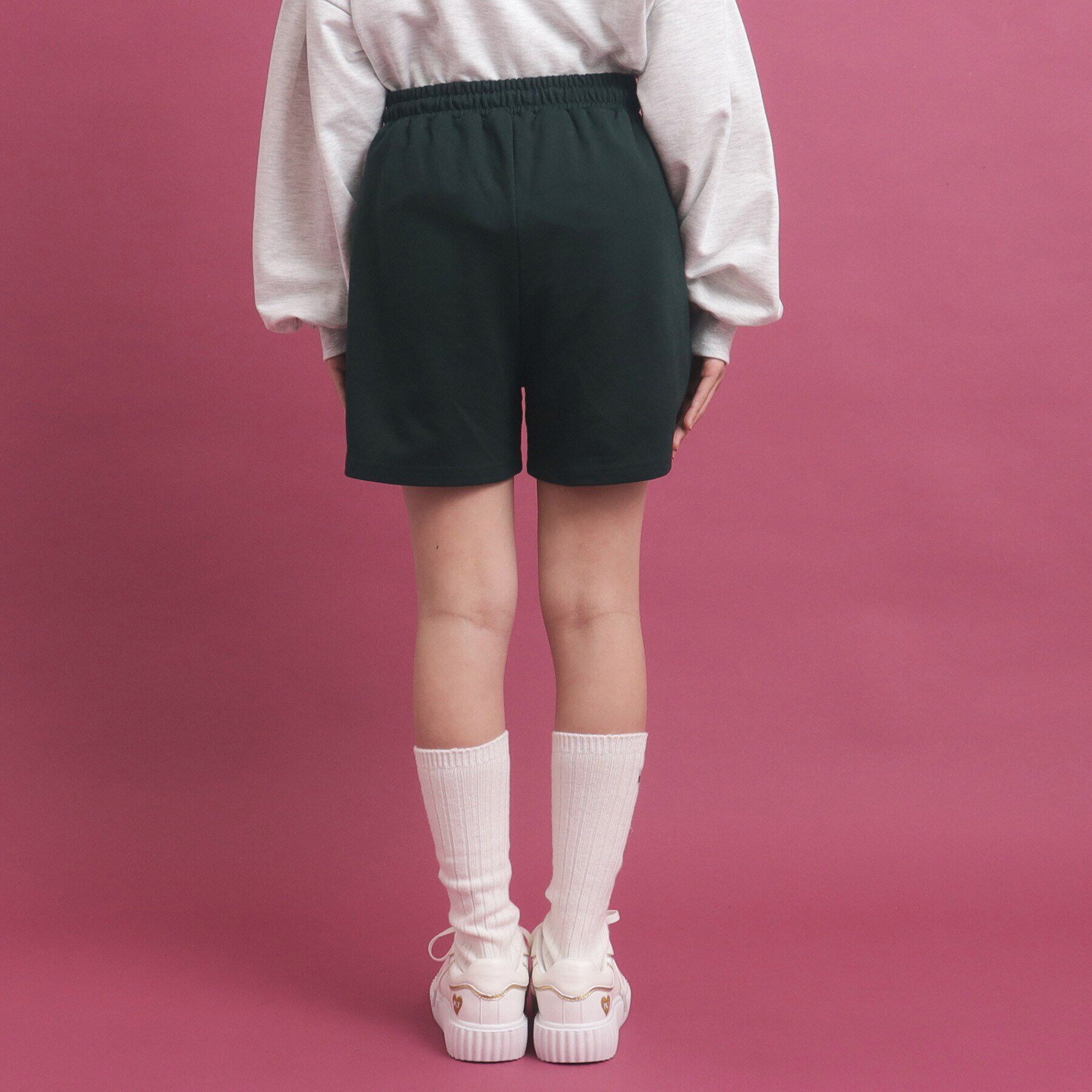 PINK-latte「【セットアップ】コットンミニ裏毛プルオーバー＆ショートパンツ」|その他|