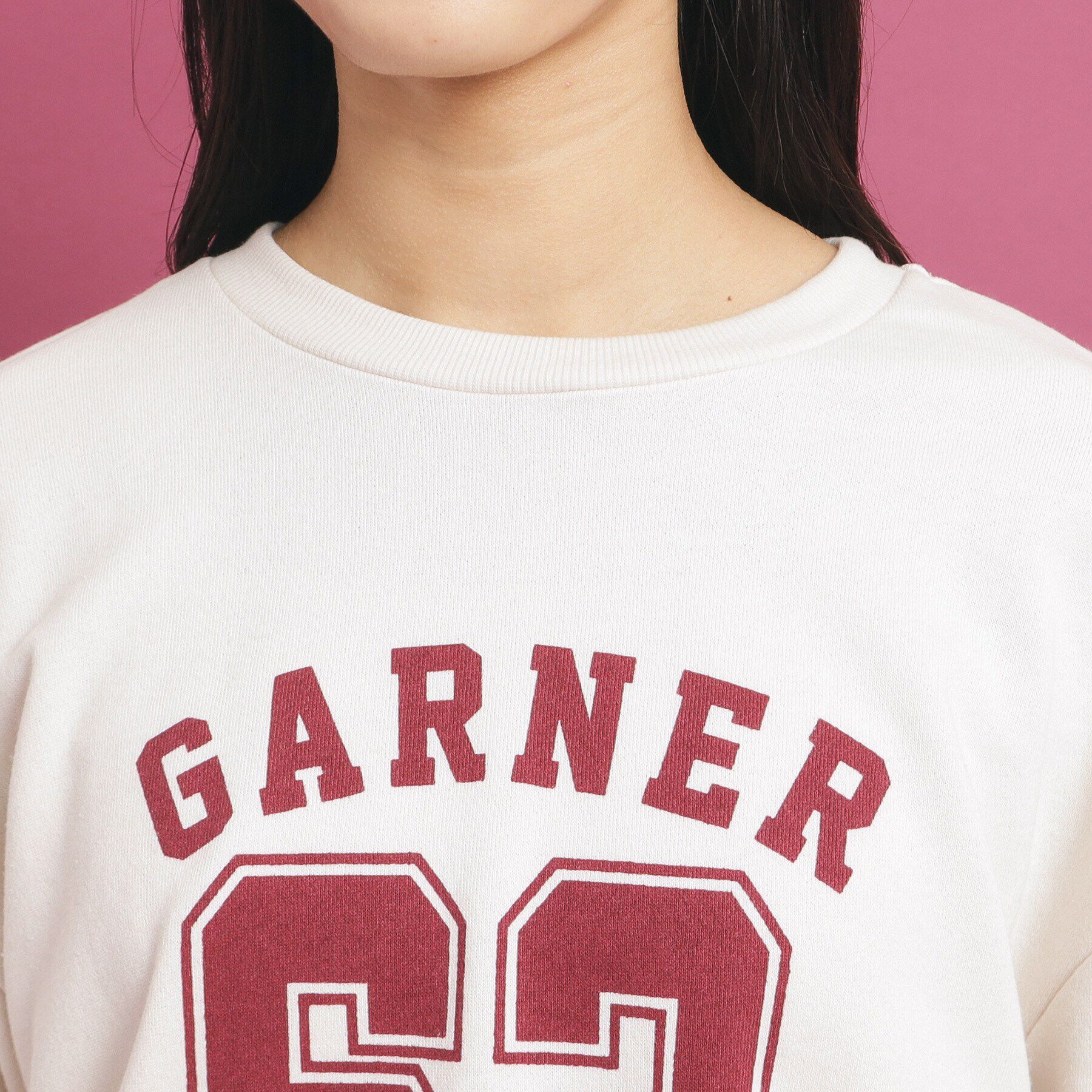 PINK-latte「ナンバリングデザインプルオーバー」|Tシャツ・カットソー|