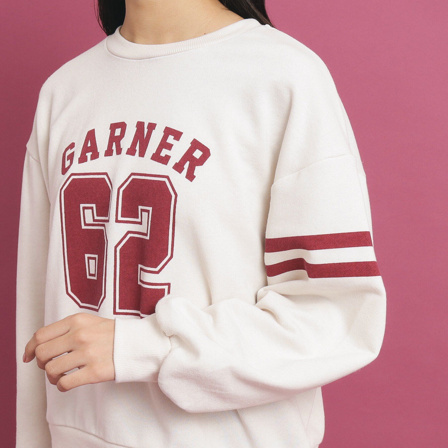 PINK-latte「ナンバリングデザインプルオーバー」|Tシャツ・カットソー|