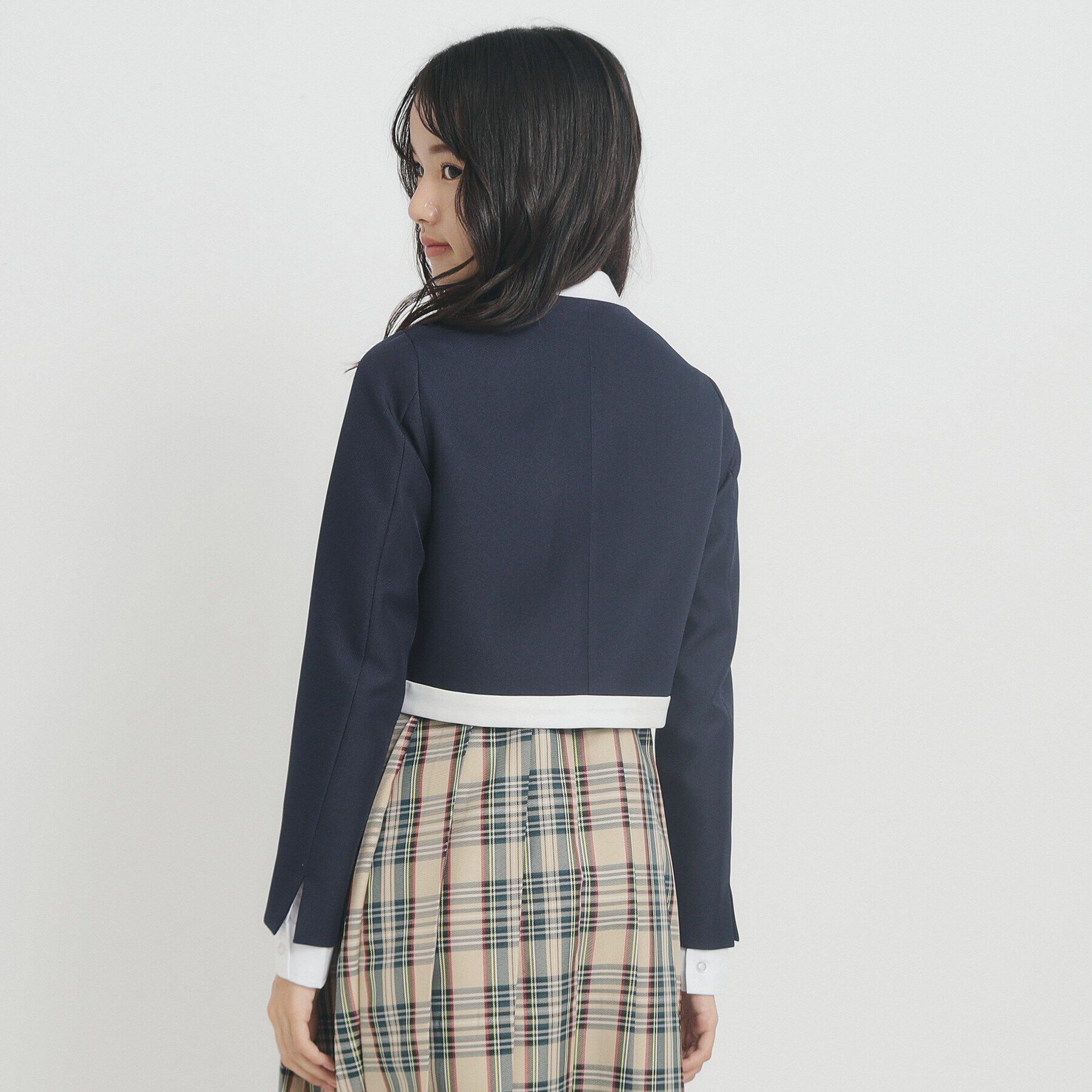 PINK-latte「【オケージョン・フォーマル】ボレロジャケット」|ノーカラージャケット|