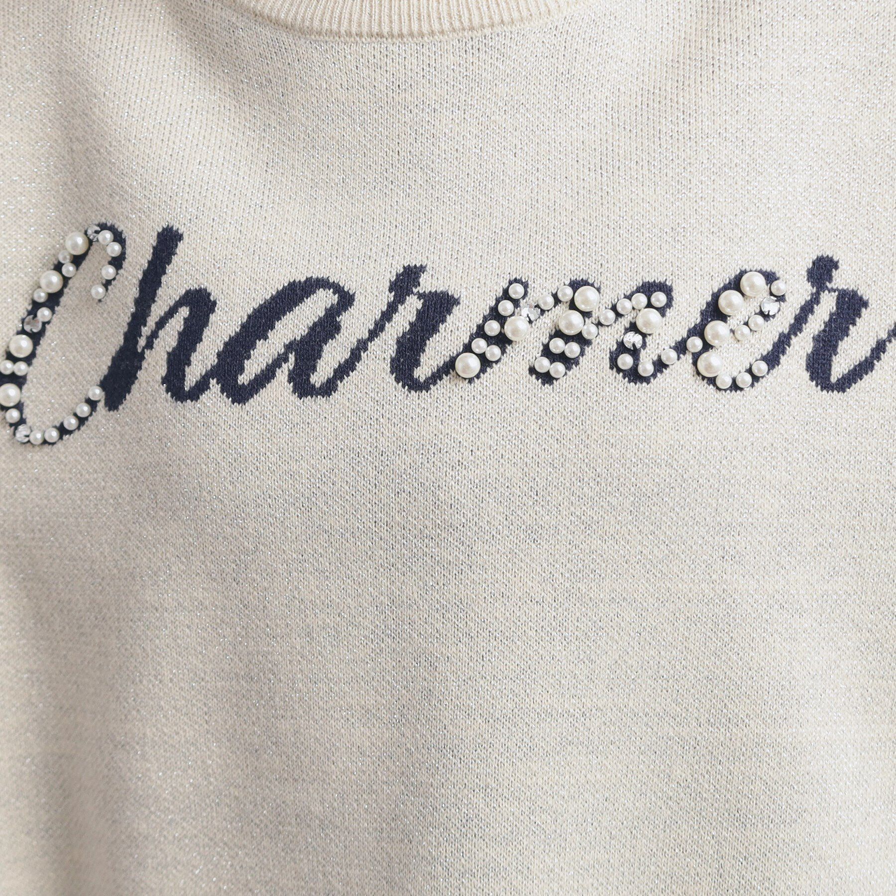 PINK-latte「ラメジャカードニット」|ニット・セーター|