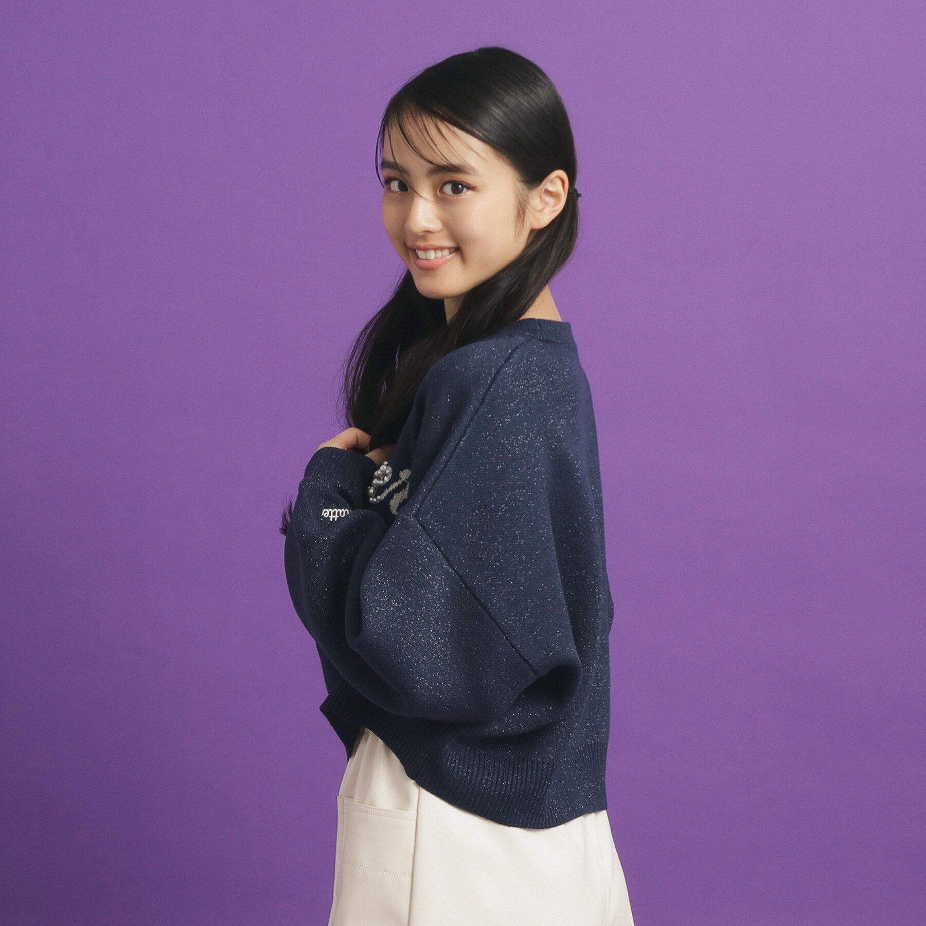 PINK-latte「ラメジャカードニット」|ニット・セーター|