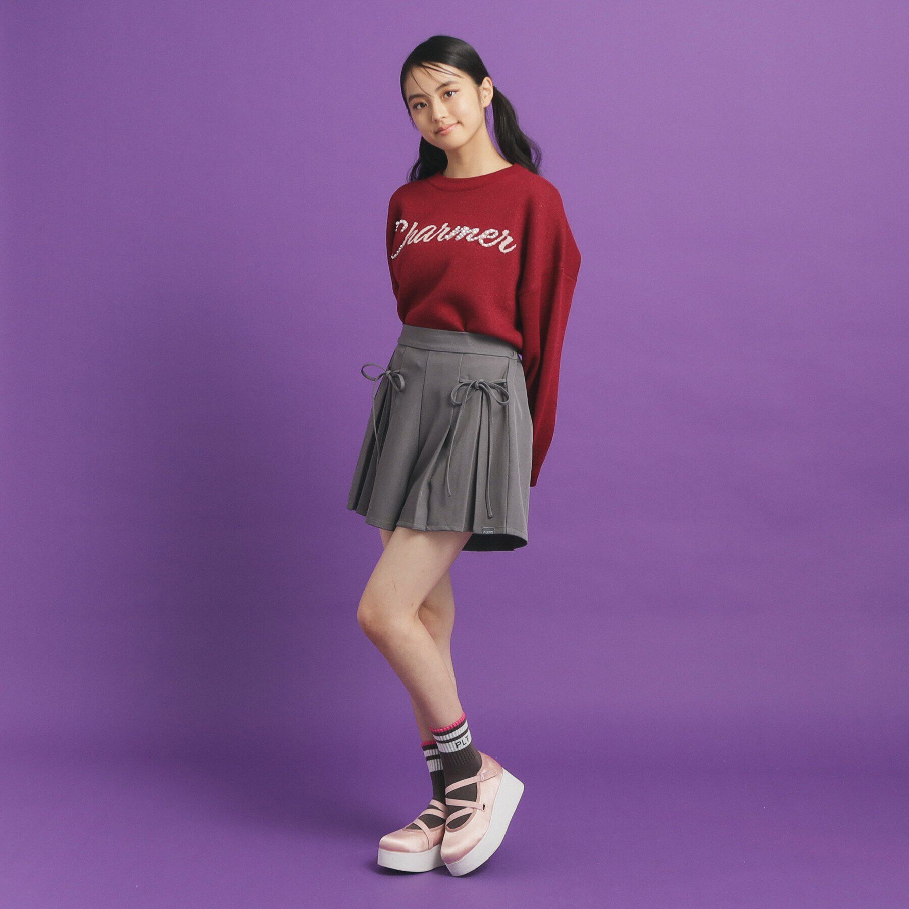 PINK-latte「ラメジャカードニット」|ニット・セーター|