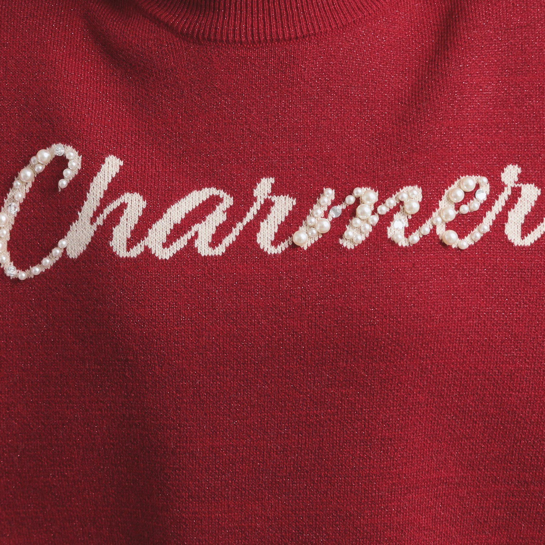 PINK-latte「ラメジャカードニット」|ニット・セーター|