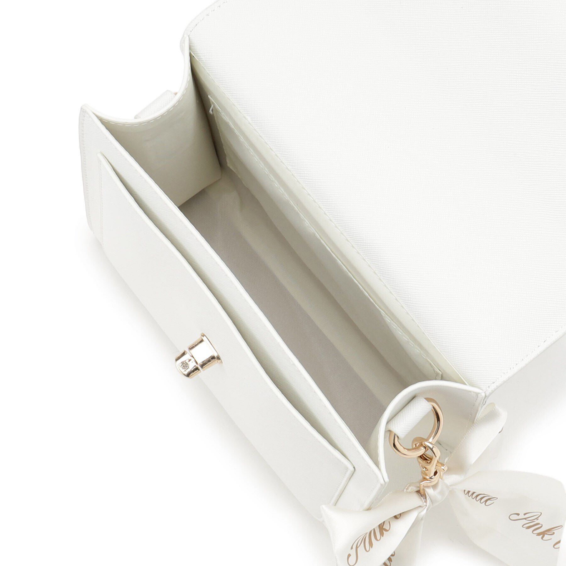 PINK-latte「リボンチャーム付きPUショルダー」|ショルダー・メッセンジャー|