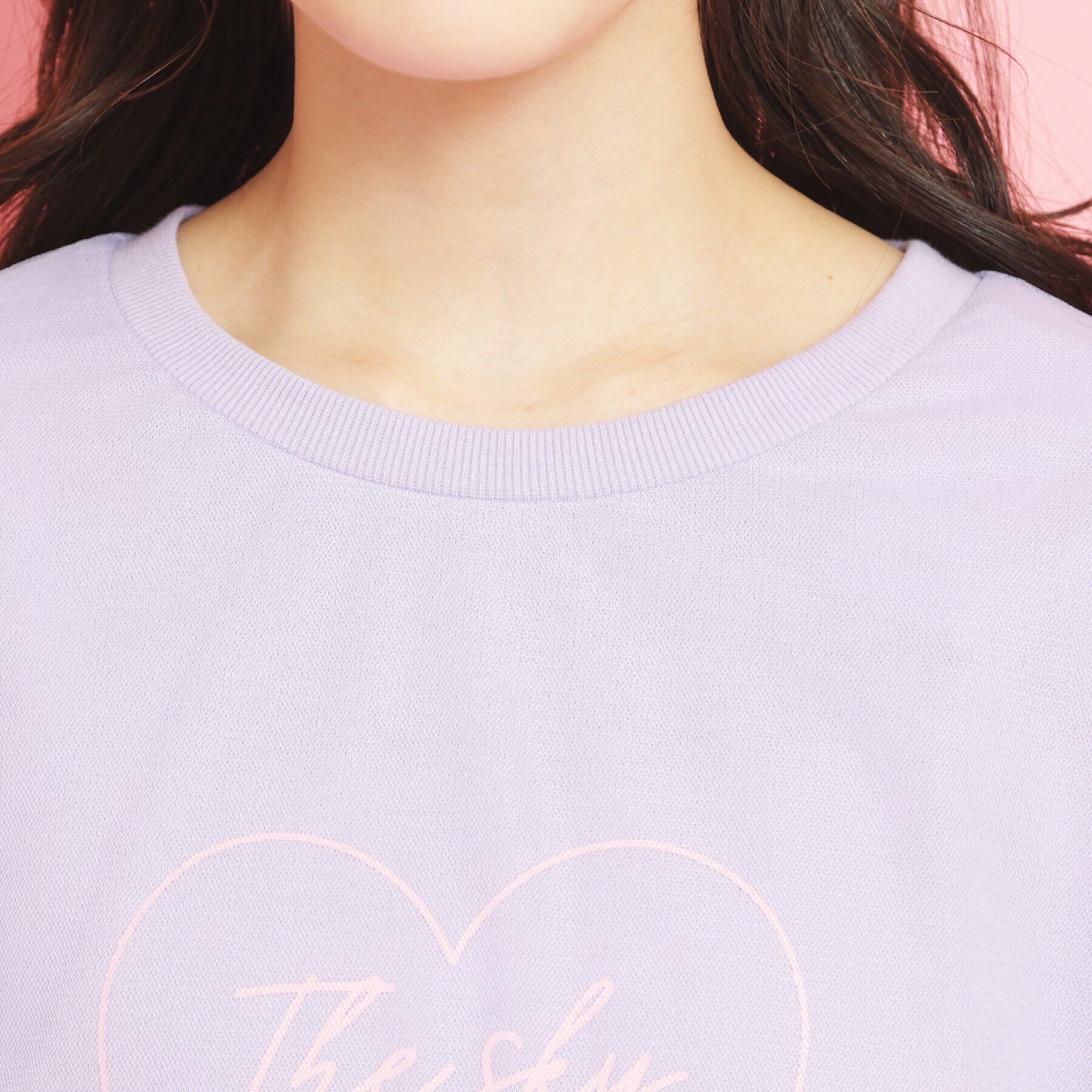 PINK-latte「ミニ裏毛 チュールスウェット」|その他|