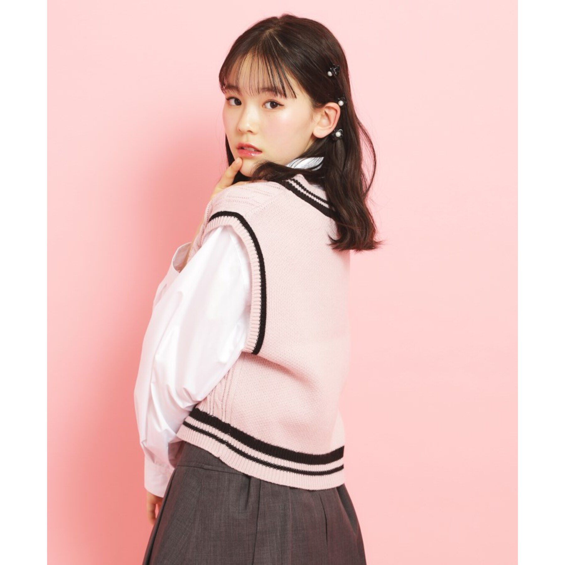 PINK-latte「【アソート】ニットベスト」|ベスト・ジレ|