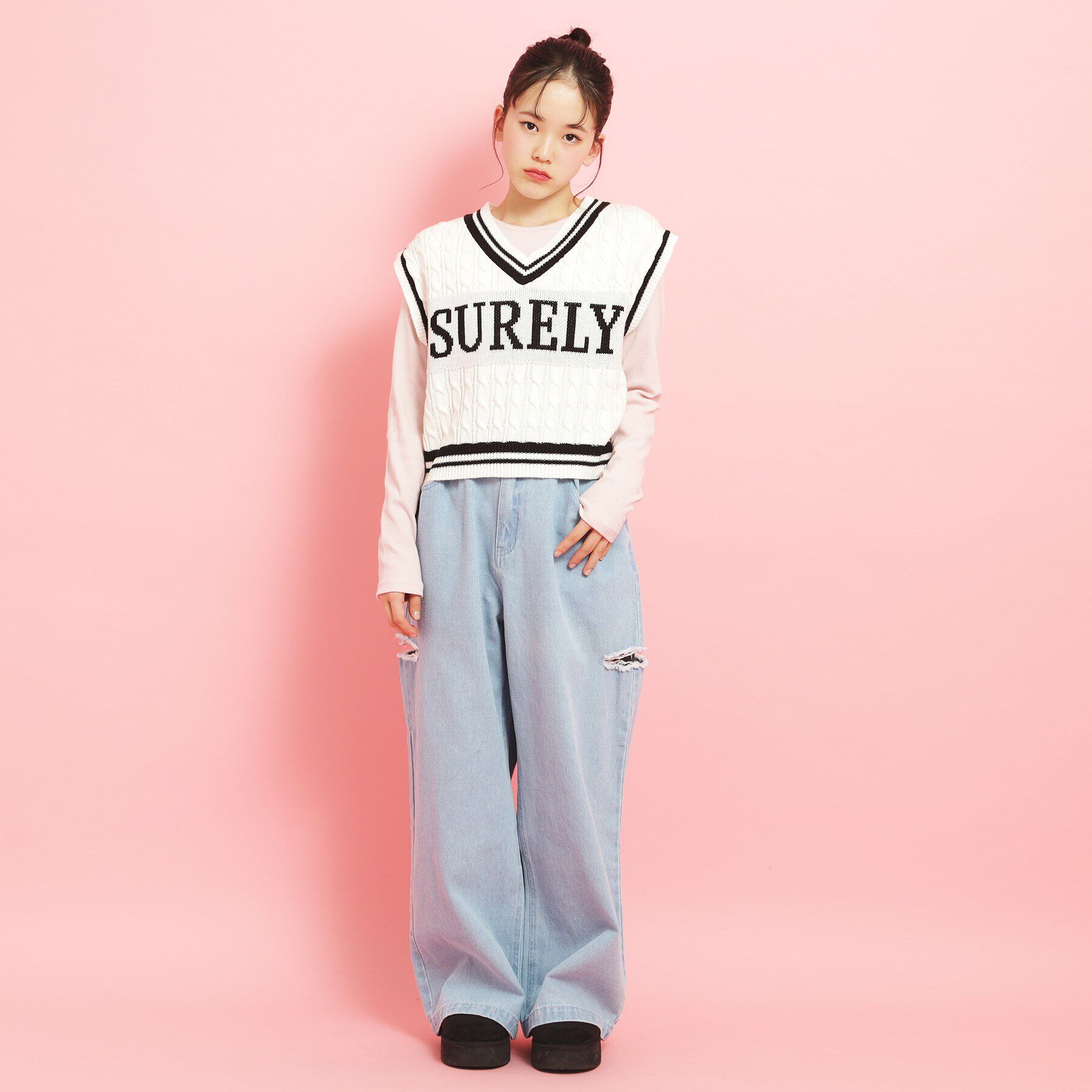 PINK-latte「【アソート】ニットベスト」|ベスト・ジレ|