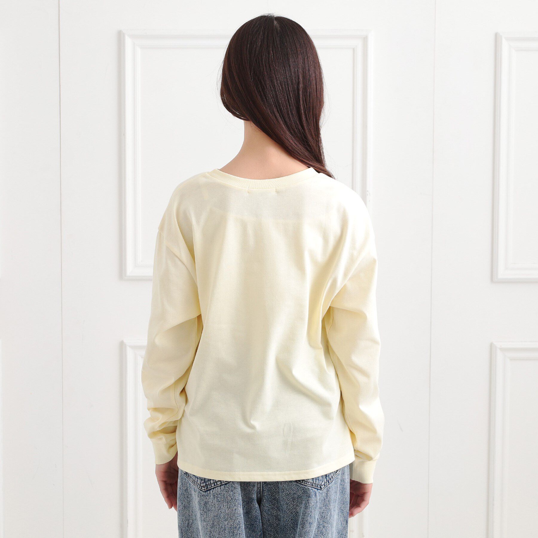 PINK-latte「ロゴ発砲プリントロンT」|Tシャツ・カットソー|