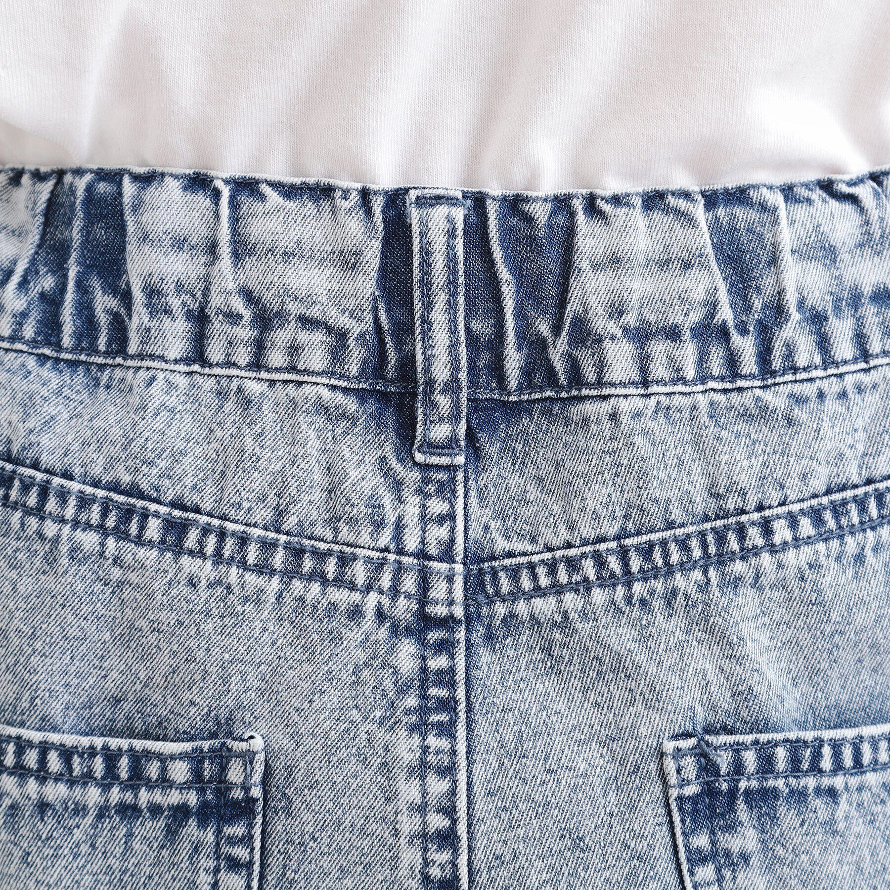 PINK-latte「ダメージショートパンツ」|キュロット|