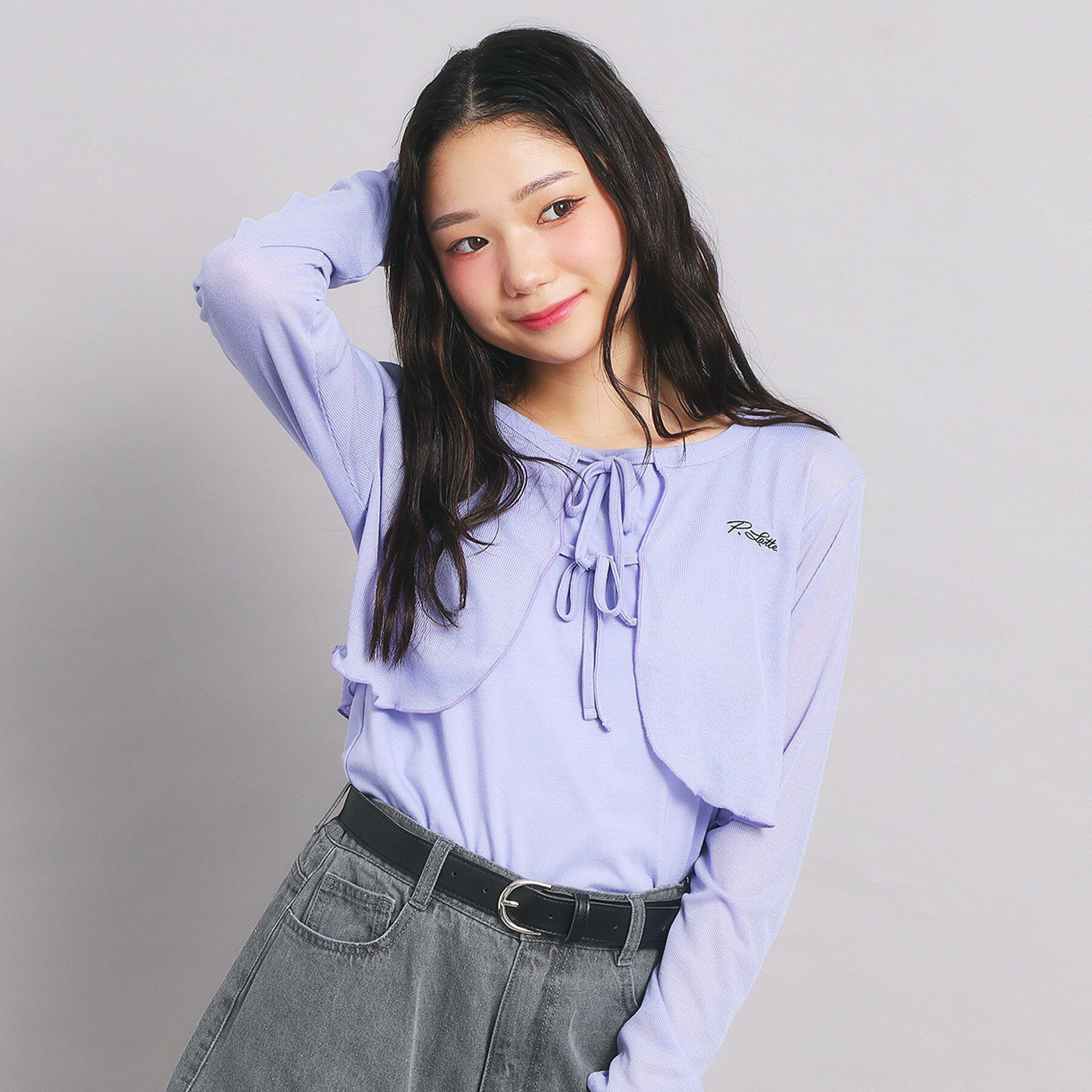 PINK-latte「【セットアイテム】シアーテレコボレロ＋タンクセット」|その他|ラベンダー(080)