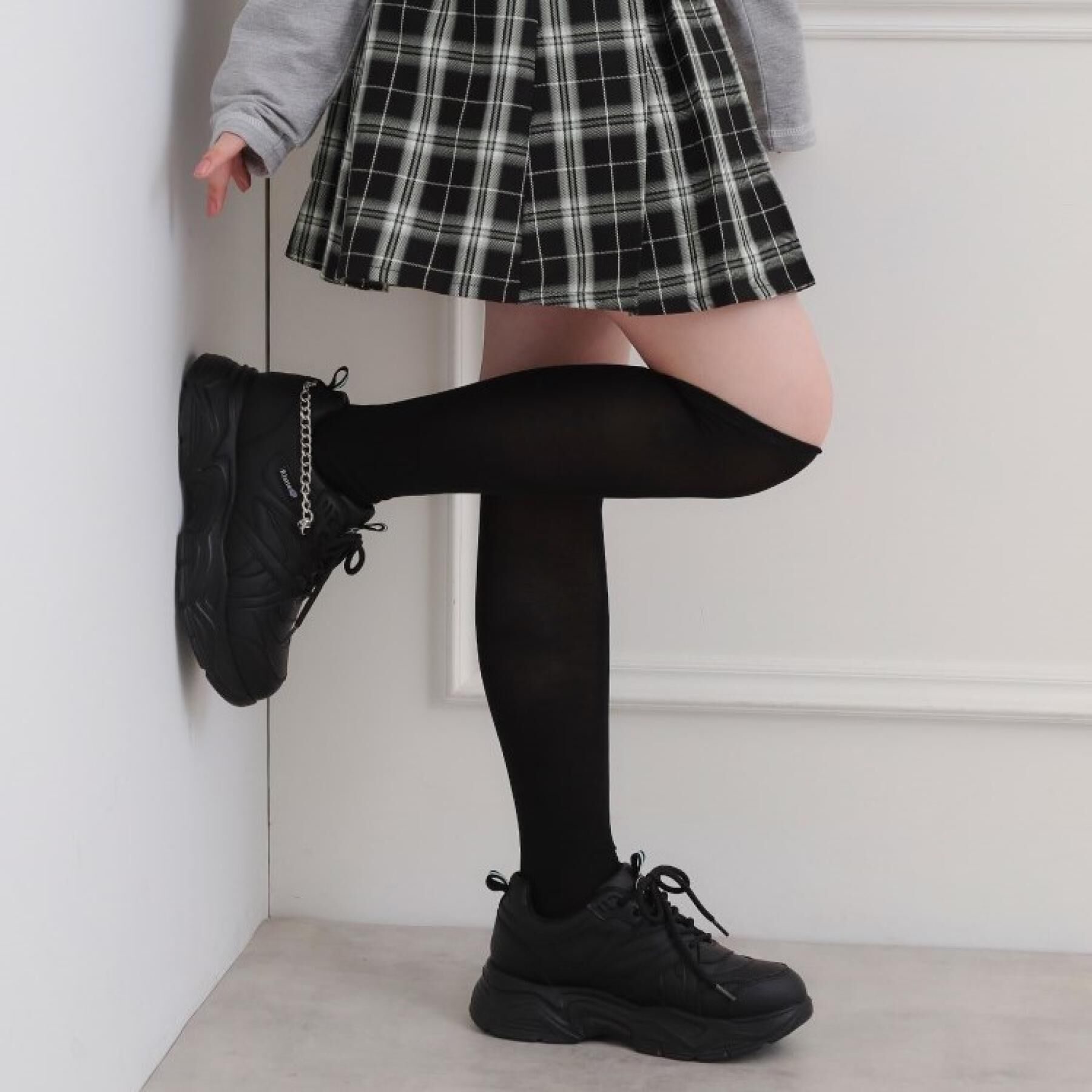 PINK-latte「チェーンダッドシューズ」|スニーカー|