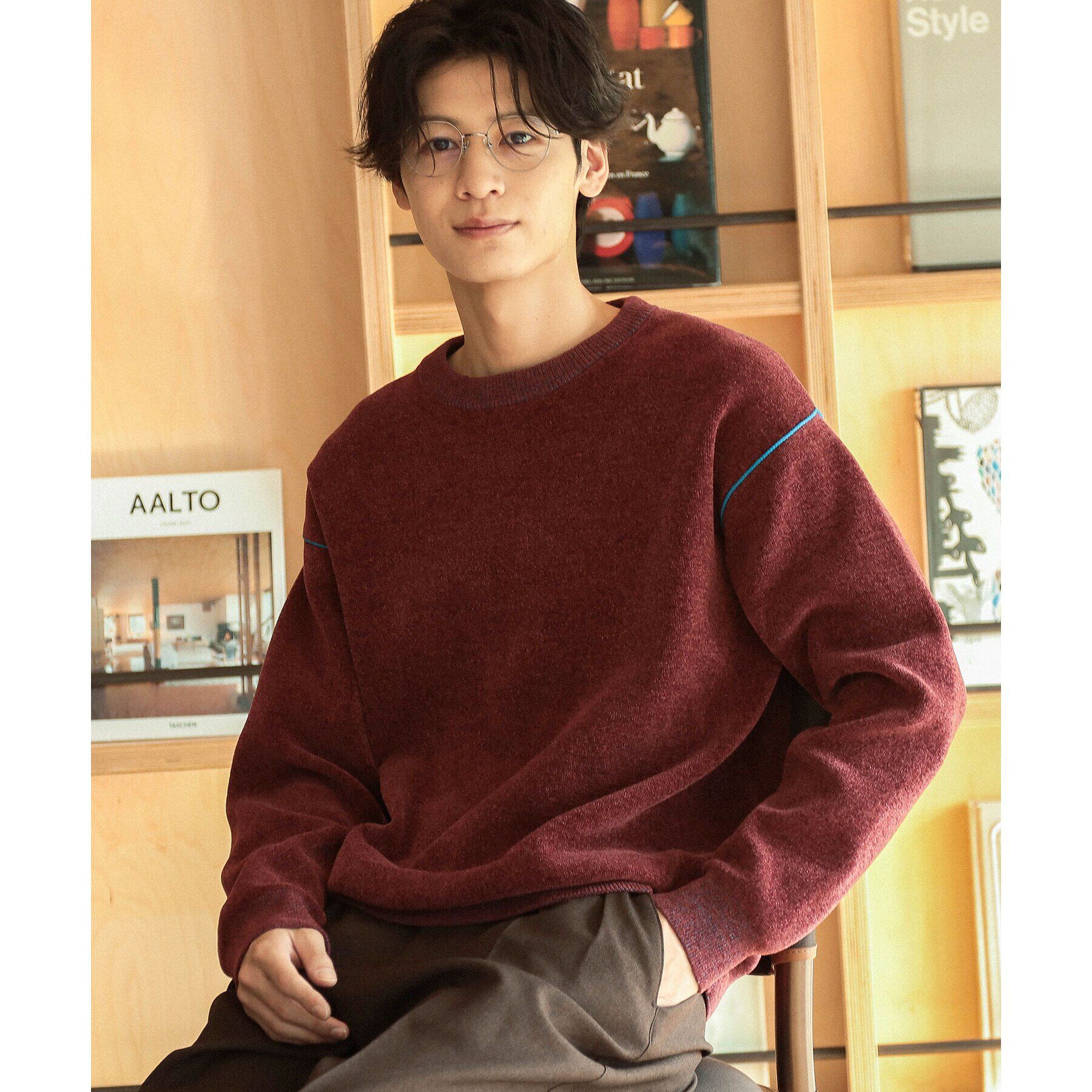 THE SHOP TK「【ハグするニット】モールニットクルーネック　親子リンク/ユニセックス」|ニット・セーター|