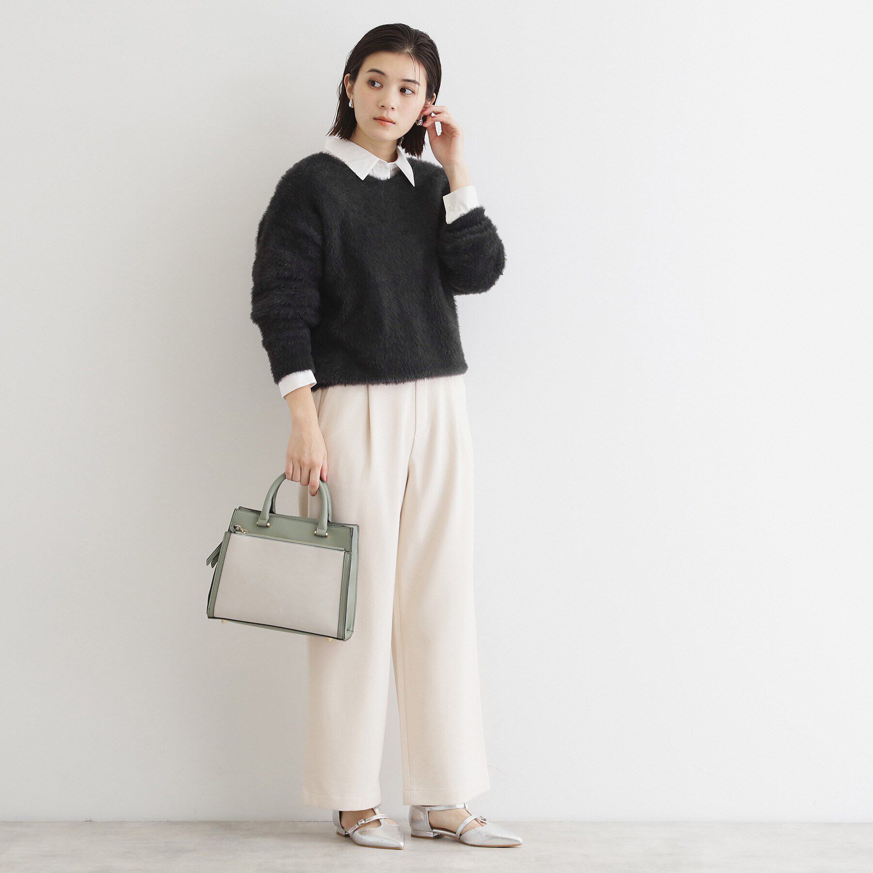 THE SHOP TK「【＠BAILA掲載】【前後2way】フェザーニット/洗える」|ニット・セーター|