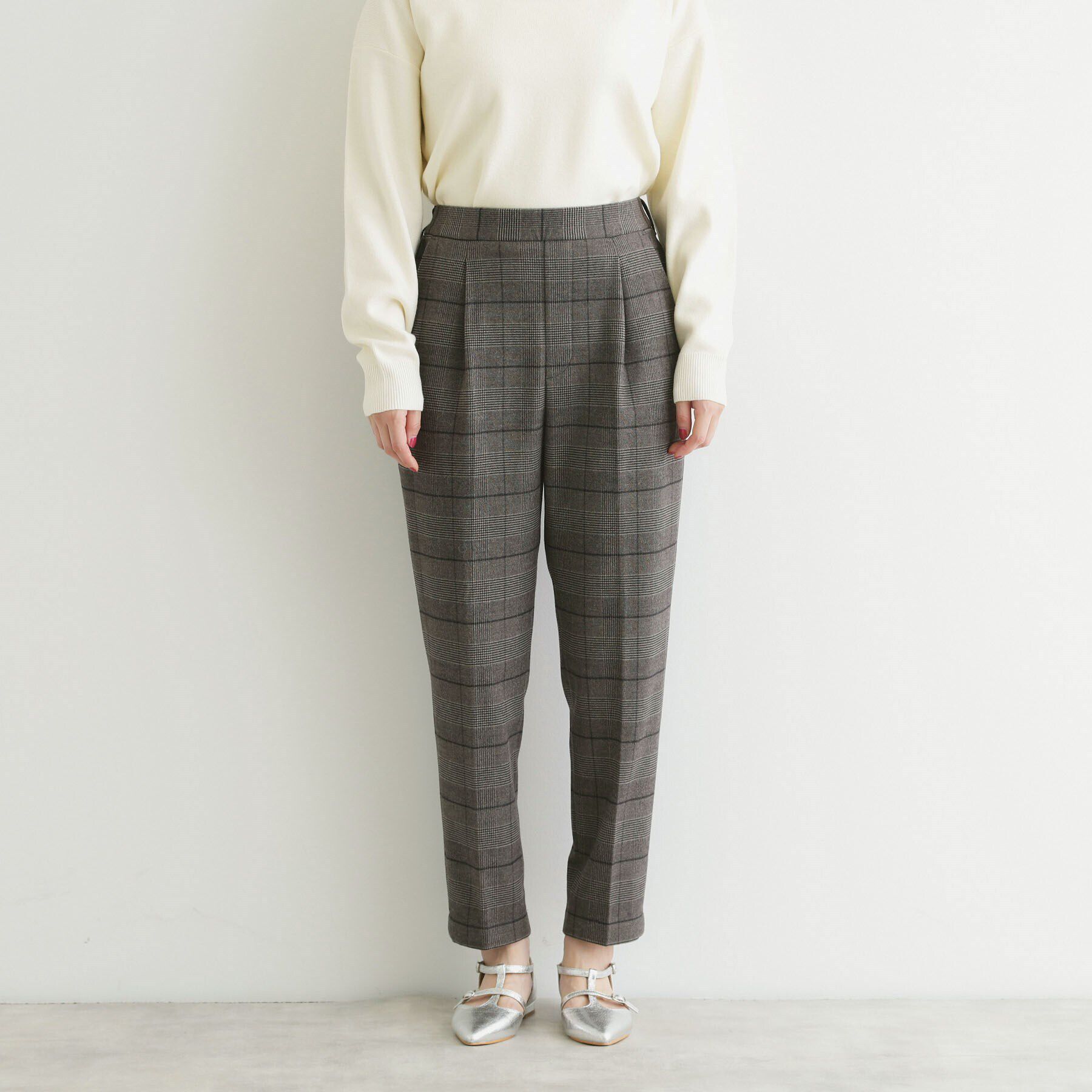 THE SHOP TK「【洗える】両面起毛テーパードパンツ」|その他|