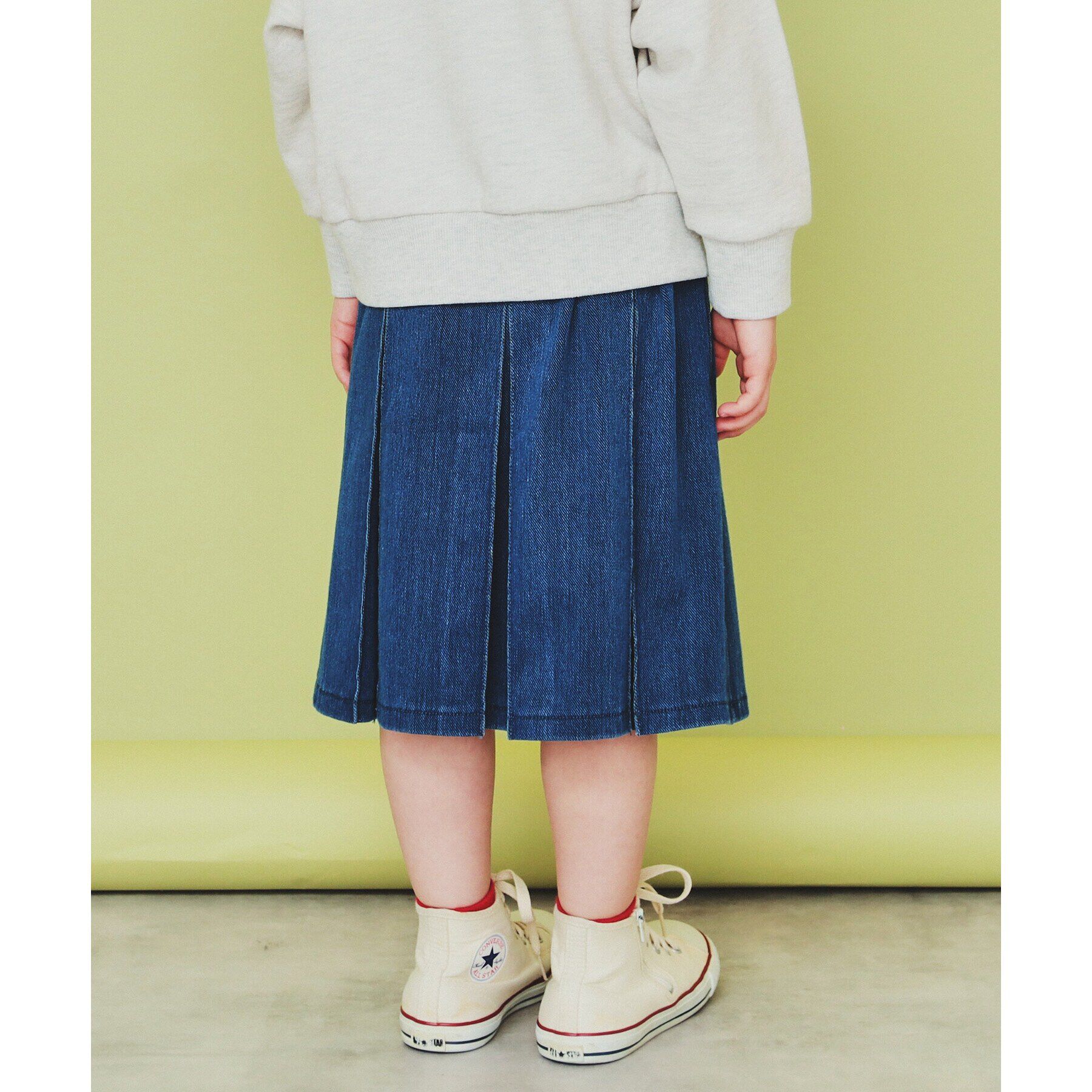 THE SHOP TK「【110-150】タックプリーツスカート/親子リンク・洗濯機OK」|スカート|