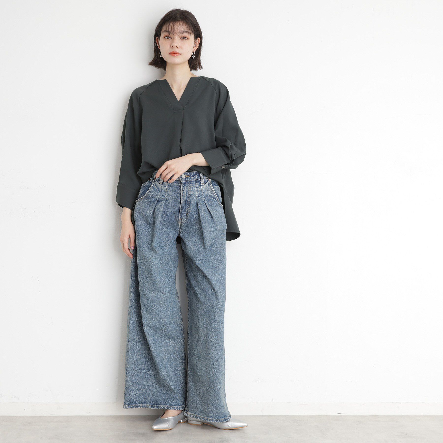 THE SHOP TK「ブラウス見えカットソー【洗える】」|シャツ・ブラウス|