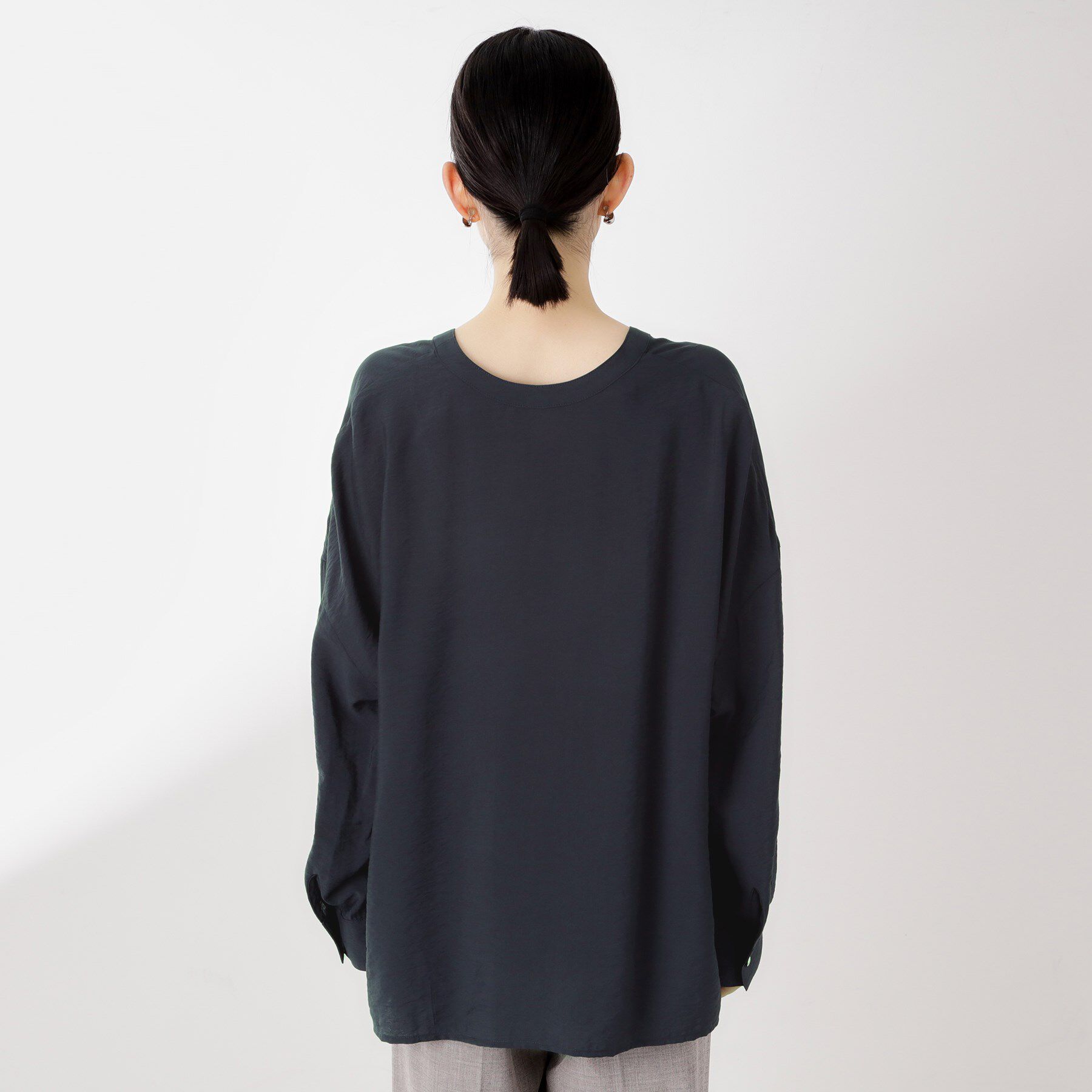 THE SHOP TK「刺繍ポケットオーバーシャツ【体型カバー/洗濯機OK】」|シャツ・ブラウス|