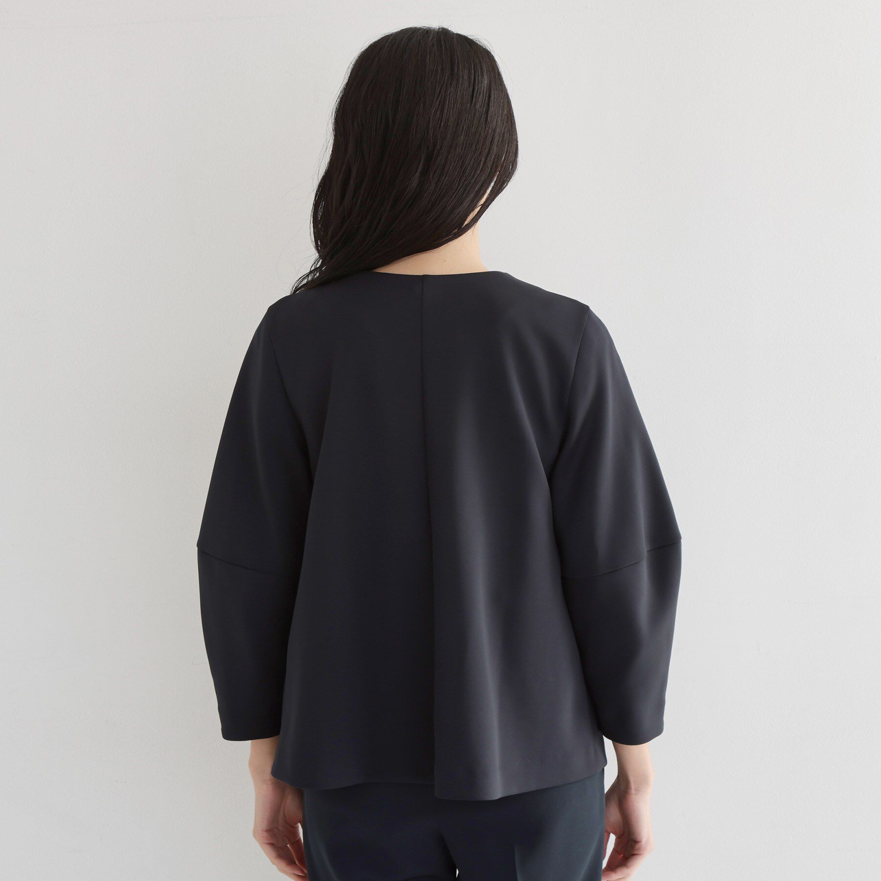 THE SHOP TK「【通勤・セレモニー】ノーカラーダンボールジャケット」|ノーカラージャケット|