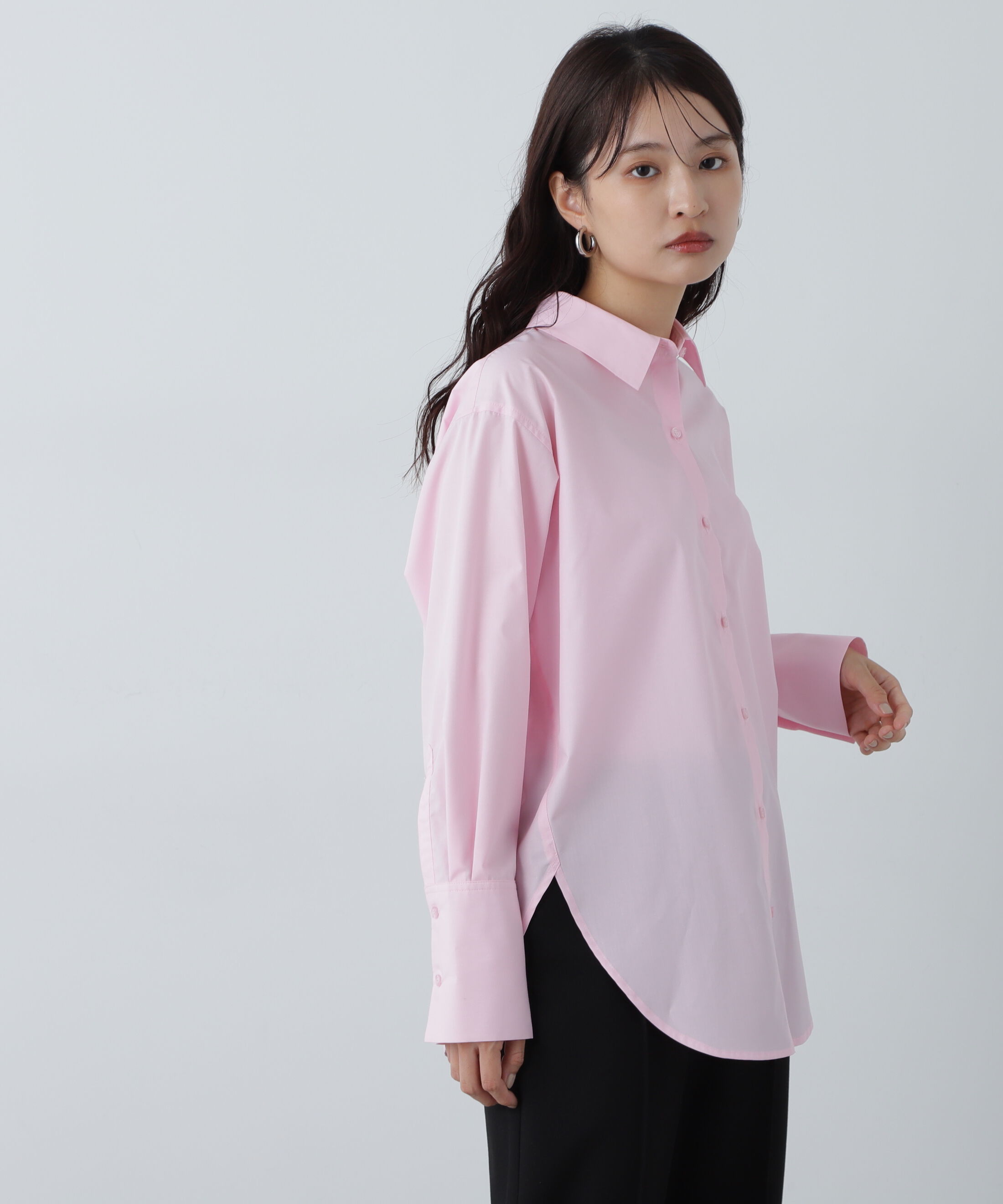  「ドロップショルダーベーシックシャツ」|シャツ・ブラウス|