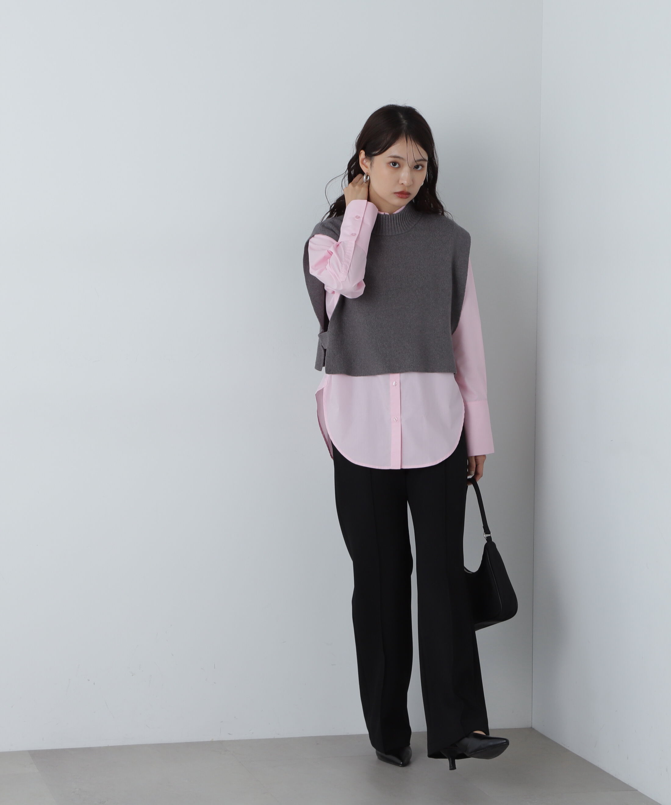  「ドロップショルダーベーシックシャツ」|シャツ・ブラウス|