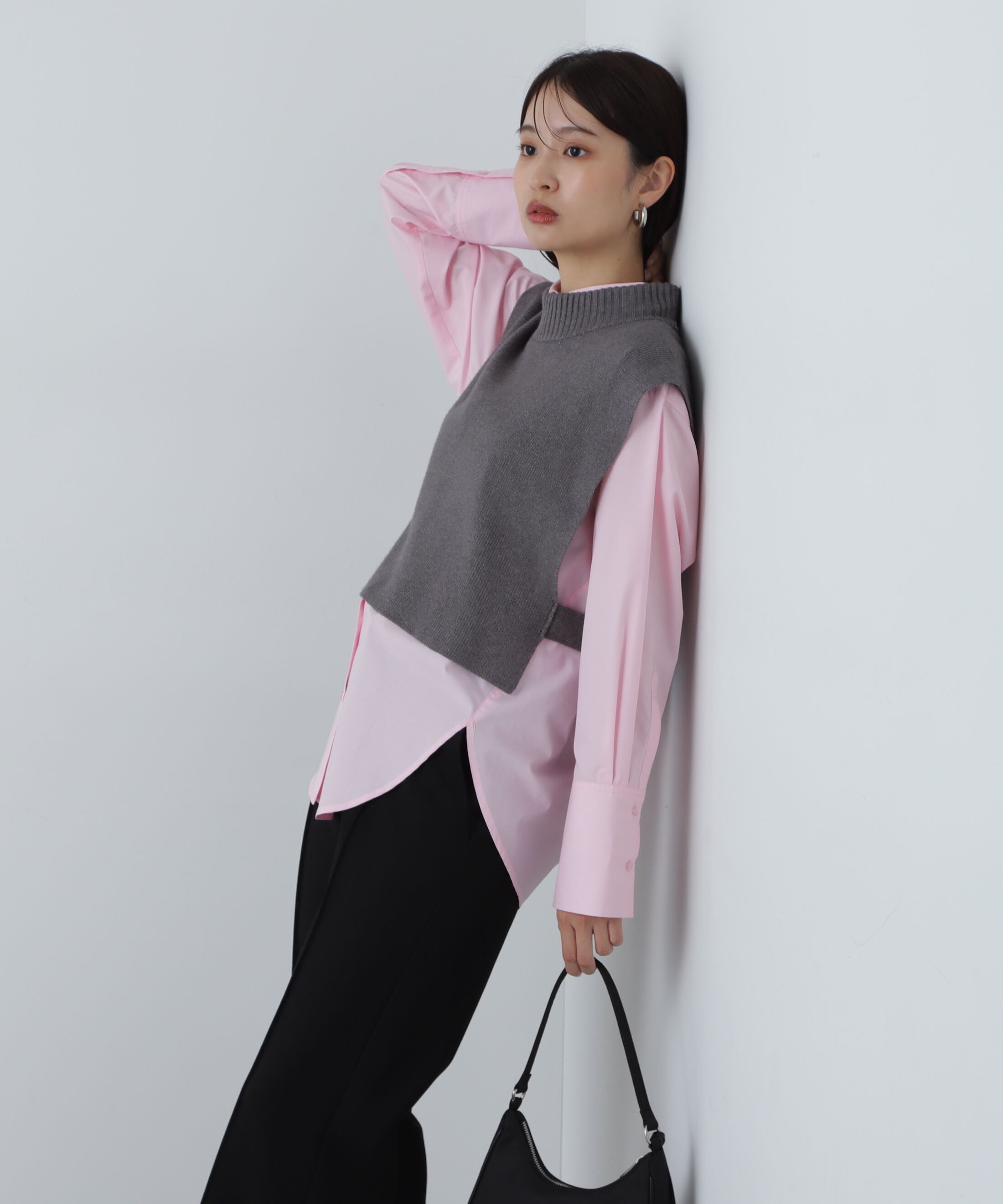  「ドロップショルダーベーシックシャツ」|シャツ・ブラウス|