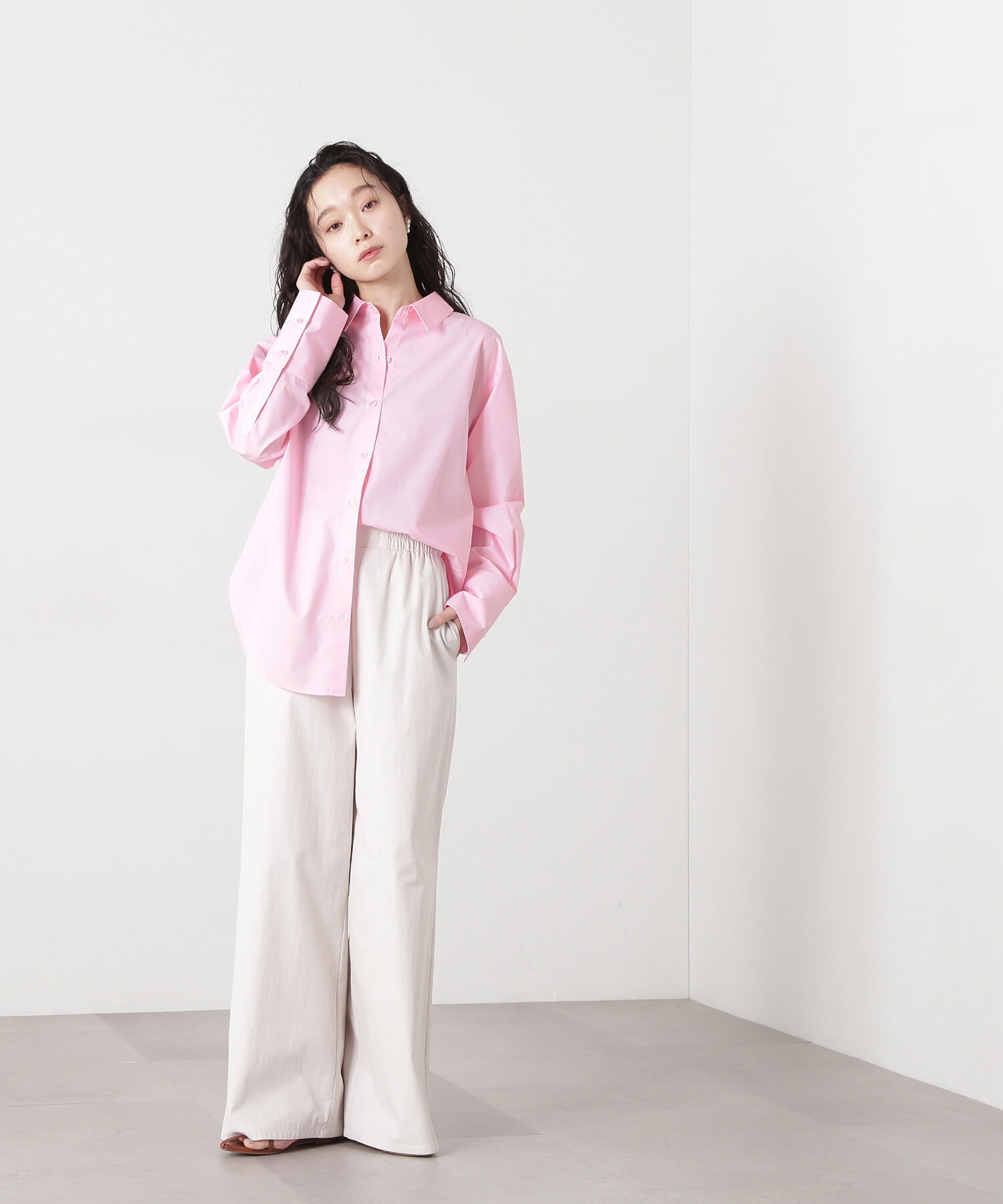  「ドロップショルダーベーシックシャツ」|シャツ・ブラウス|