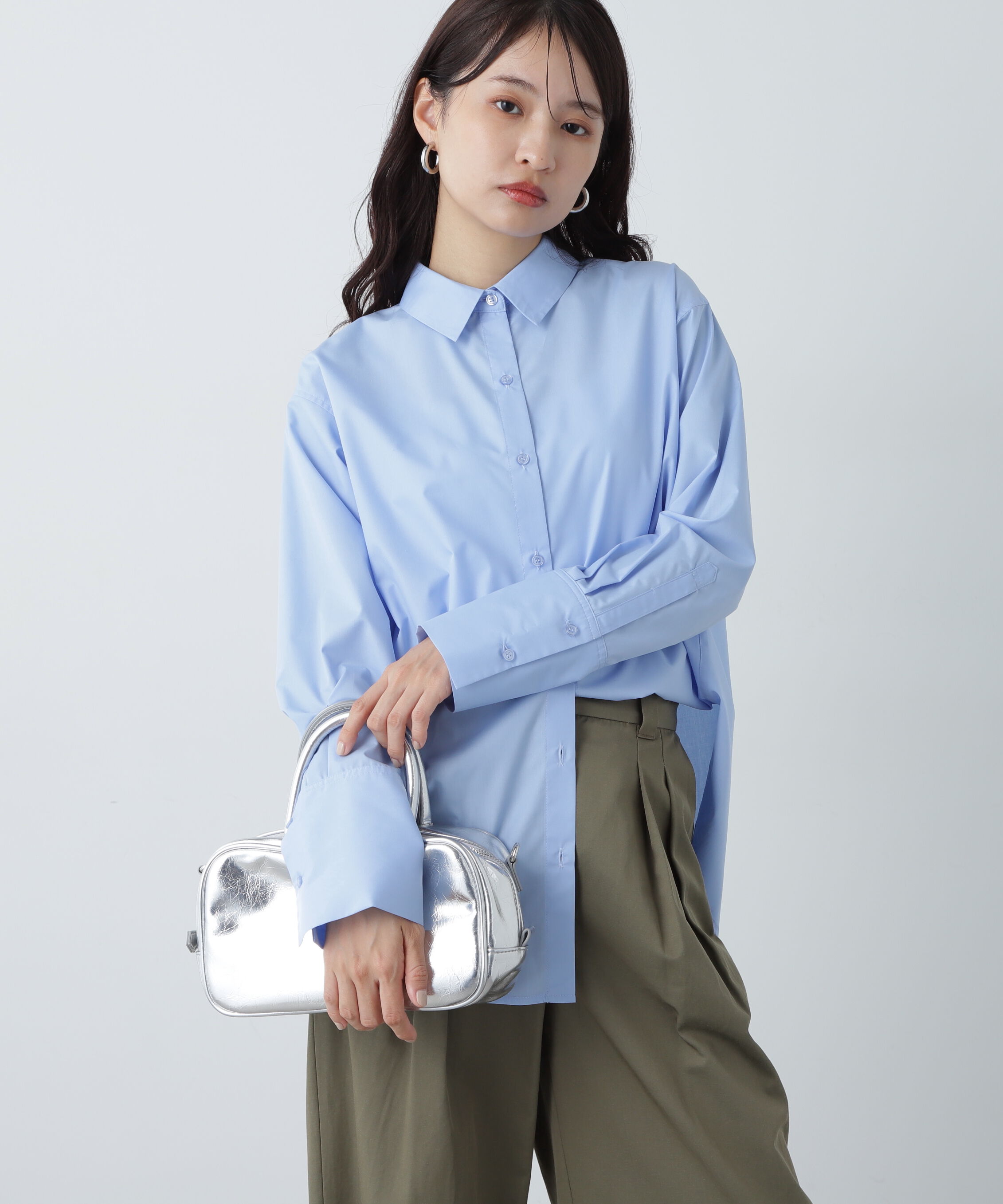  「ドロップショルダーベーシックシャツ」|シャツ・ブラウス|