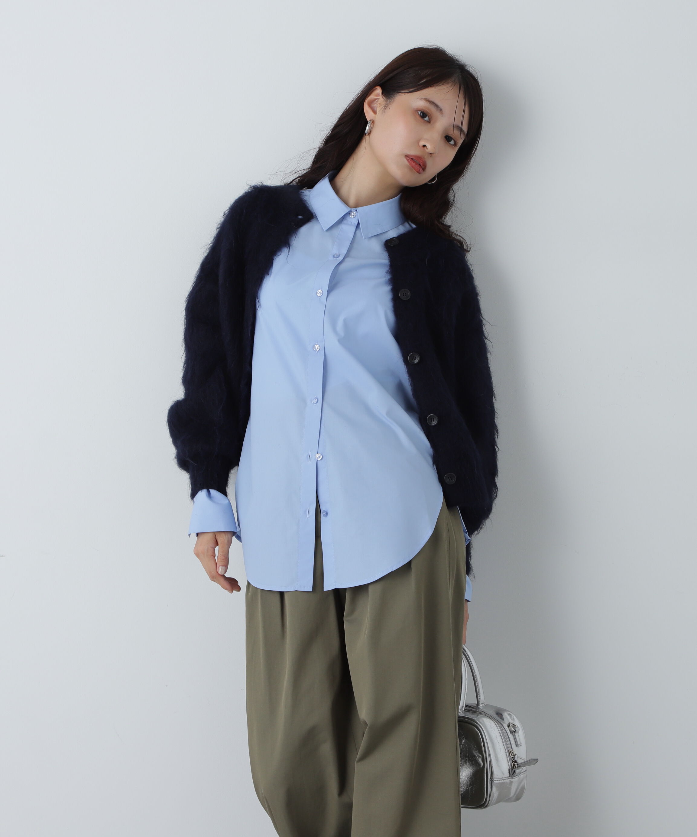  「ドロップショルダーベーシックシャツ」|シャツ・ブラウス|