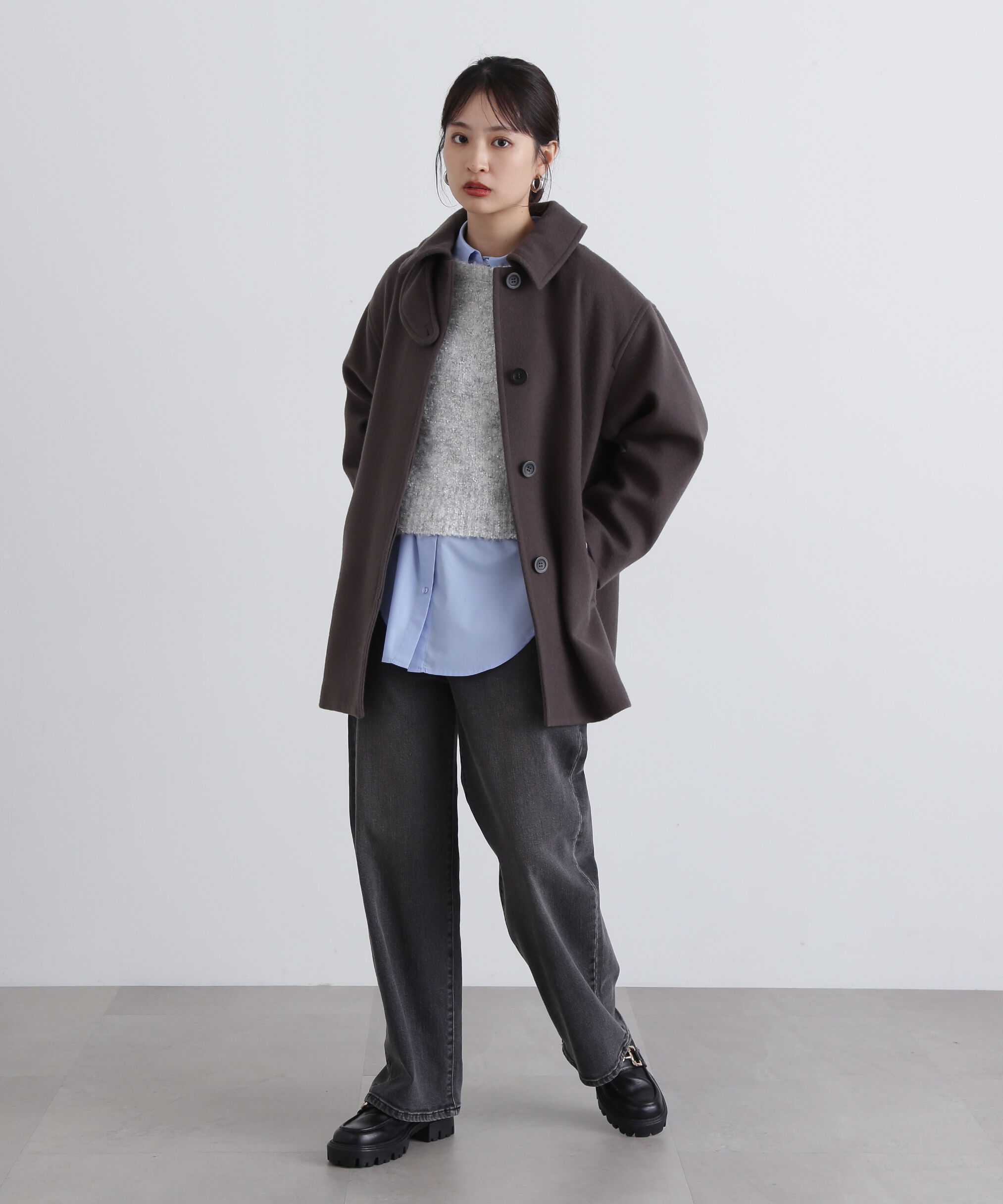  「ドロップショルダーベーシックシャツ」|シャツ・ブラウス|